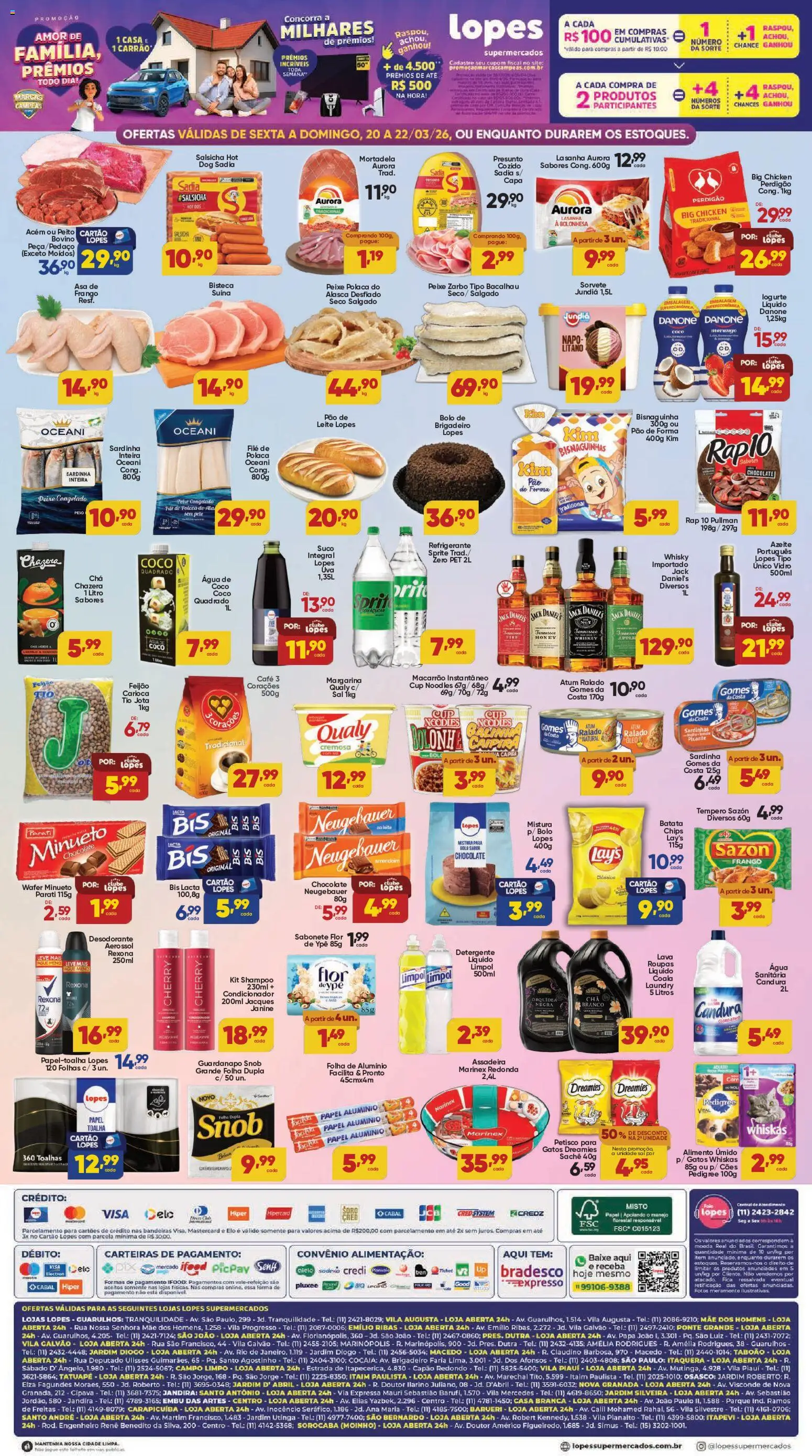 Lopes Supermercados Folheto - válido de 20.03.2026 | Página: 2 | Produtos: Café, Alimento úmido, Refrigerante, Guardanapo