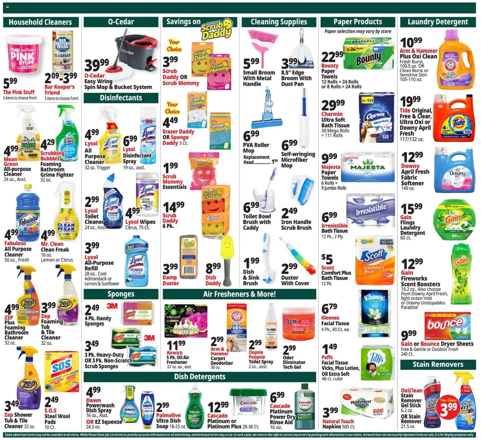 Ocean State Job Lot Weekly Ad - valid from 12.02.2026 | Page: 13 | Products: Bath, Pan, Pads, Dryer