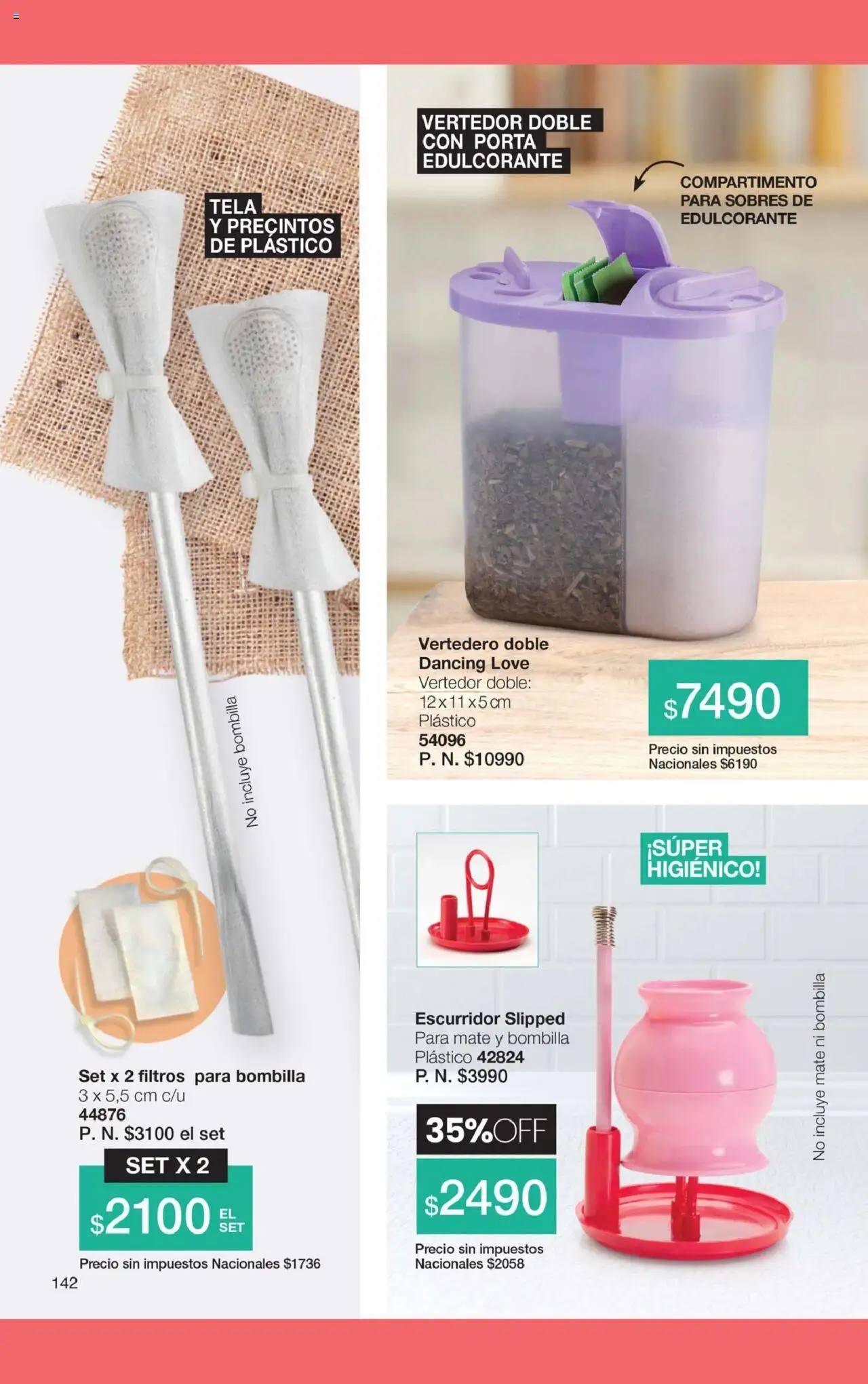 Gigot catálogo │ válido desde el 01.11.2025 | Página: 148 | Productos: Mate, Precintos, Edulcorante, Escurridor