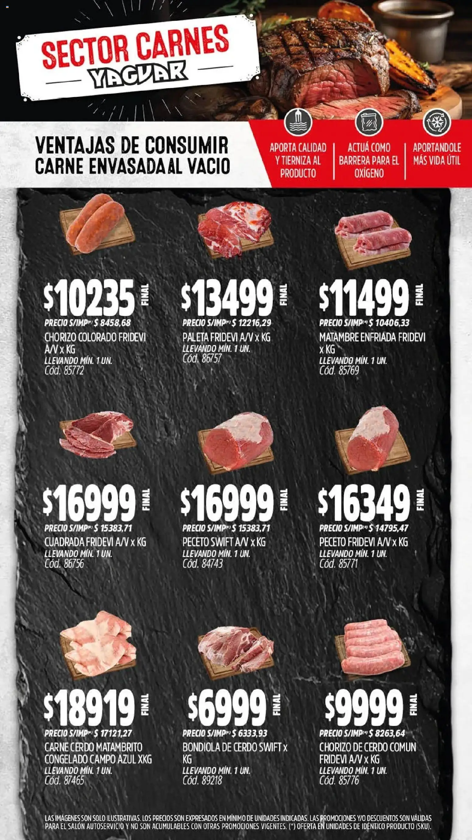 Yaguar - Oferta Semanal General Roca │ válido desde el 20.04.2026 | Página: 6 | Productos: Paleta, Chorizo, Cerdo