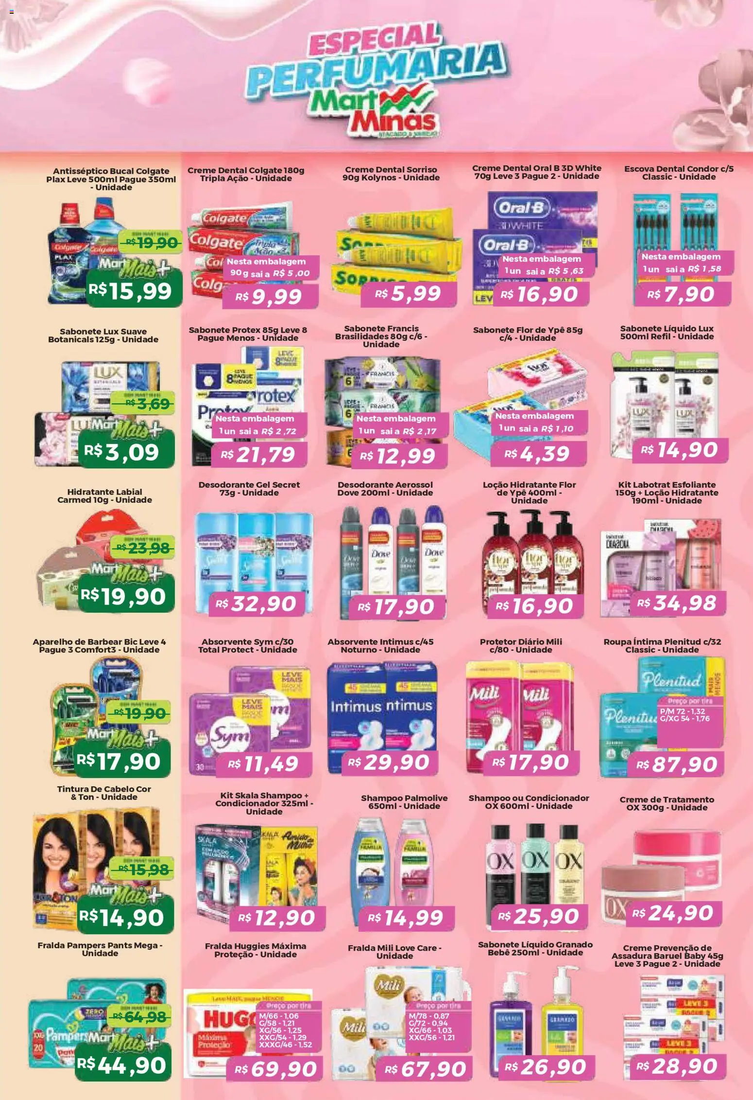 Mart Minas Folheto - válido de 22.01.2026 | Página: 7 | Produtos: Escova, Creme, Aparelho de barbear, Sabonete líquido