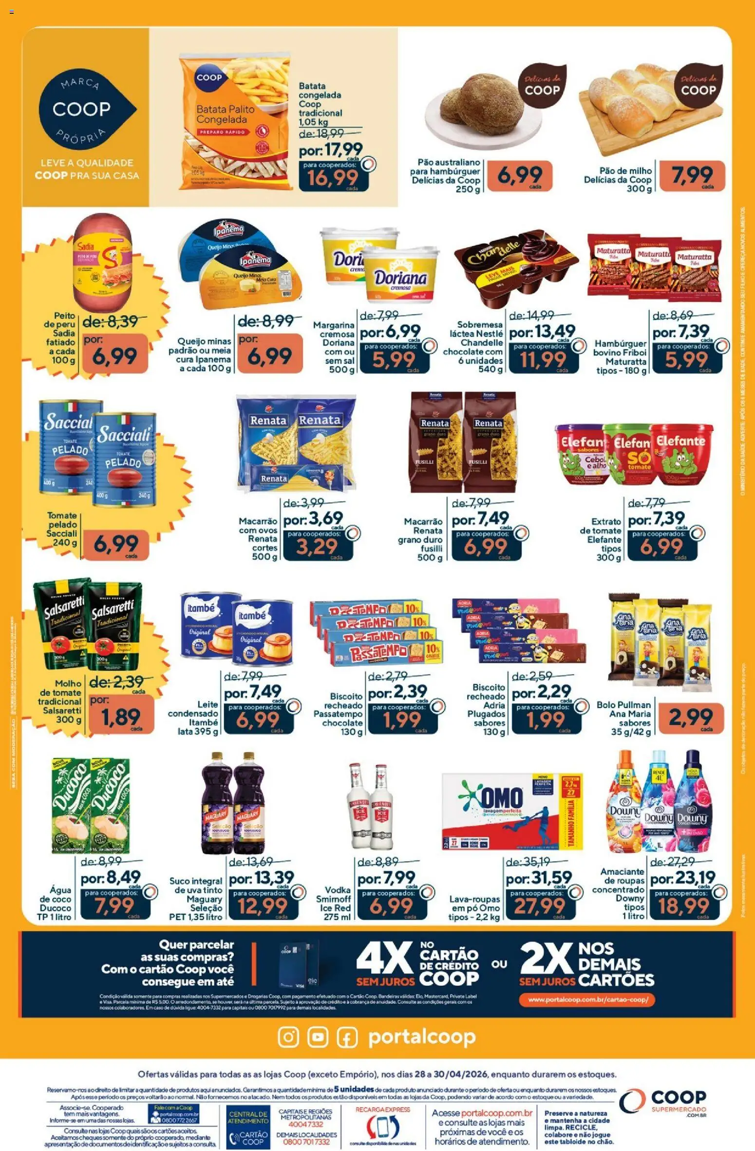 Coop Folheto - válido de 28.04.2026 | Página: 2 | Produtos: Bolo, Batata, Sal, Margarina