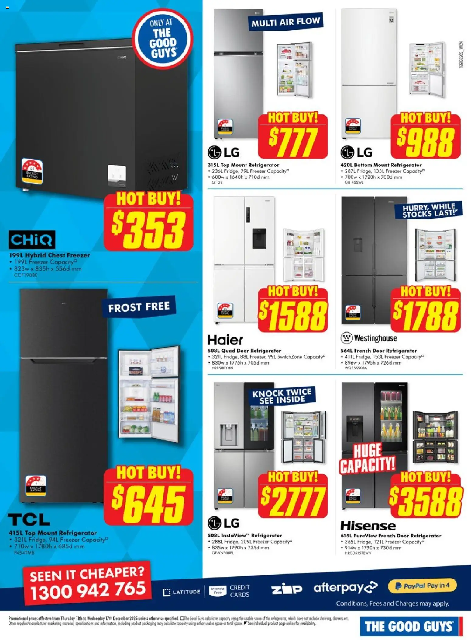 The Good Guys catalogue - valid from 10.12.2025 | Page: 6 | Products: Door, Freezer, Refrigerator