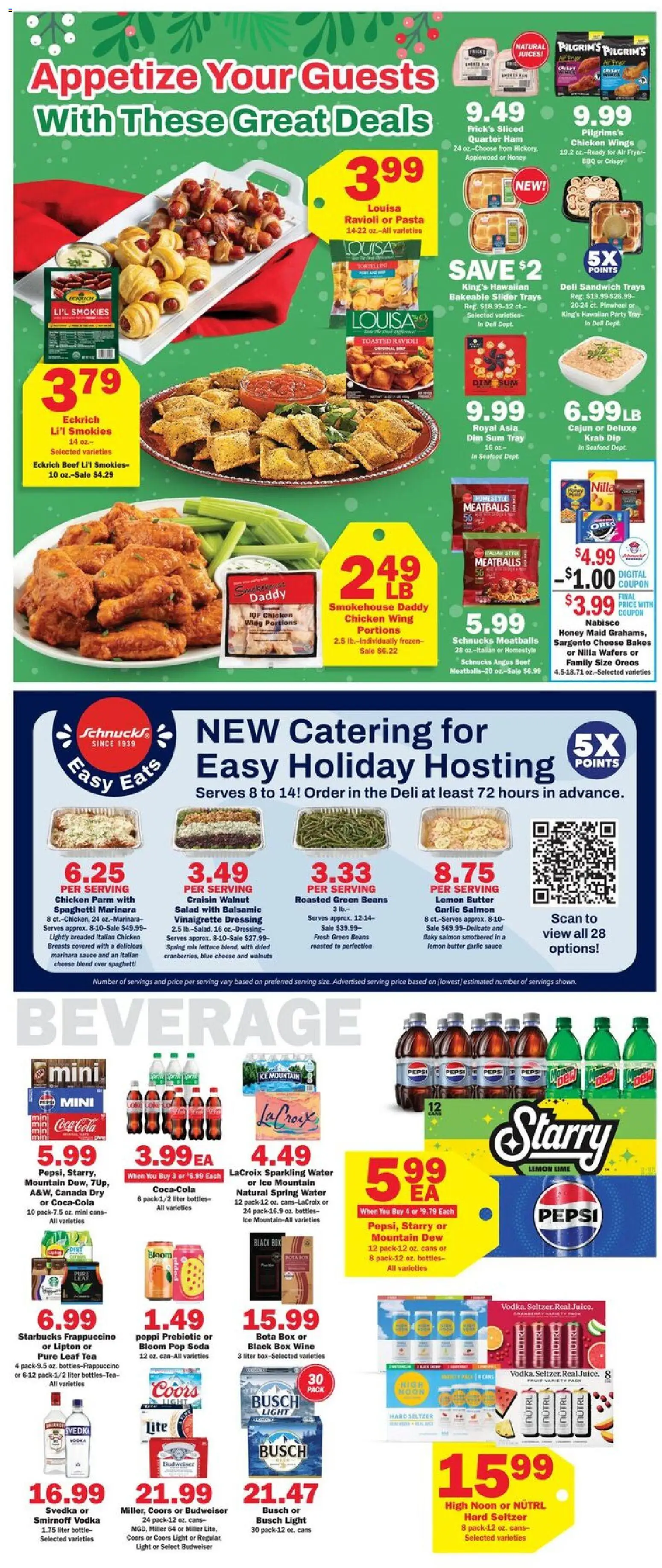 Schnucks Weekly Print Ad - IN - valid from 10.12.2025 | Page: 3 | Products: Lettuce, Beef, Pasta, Seafood