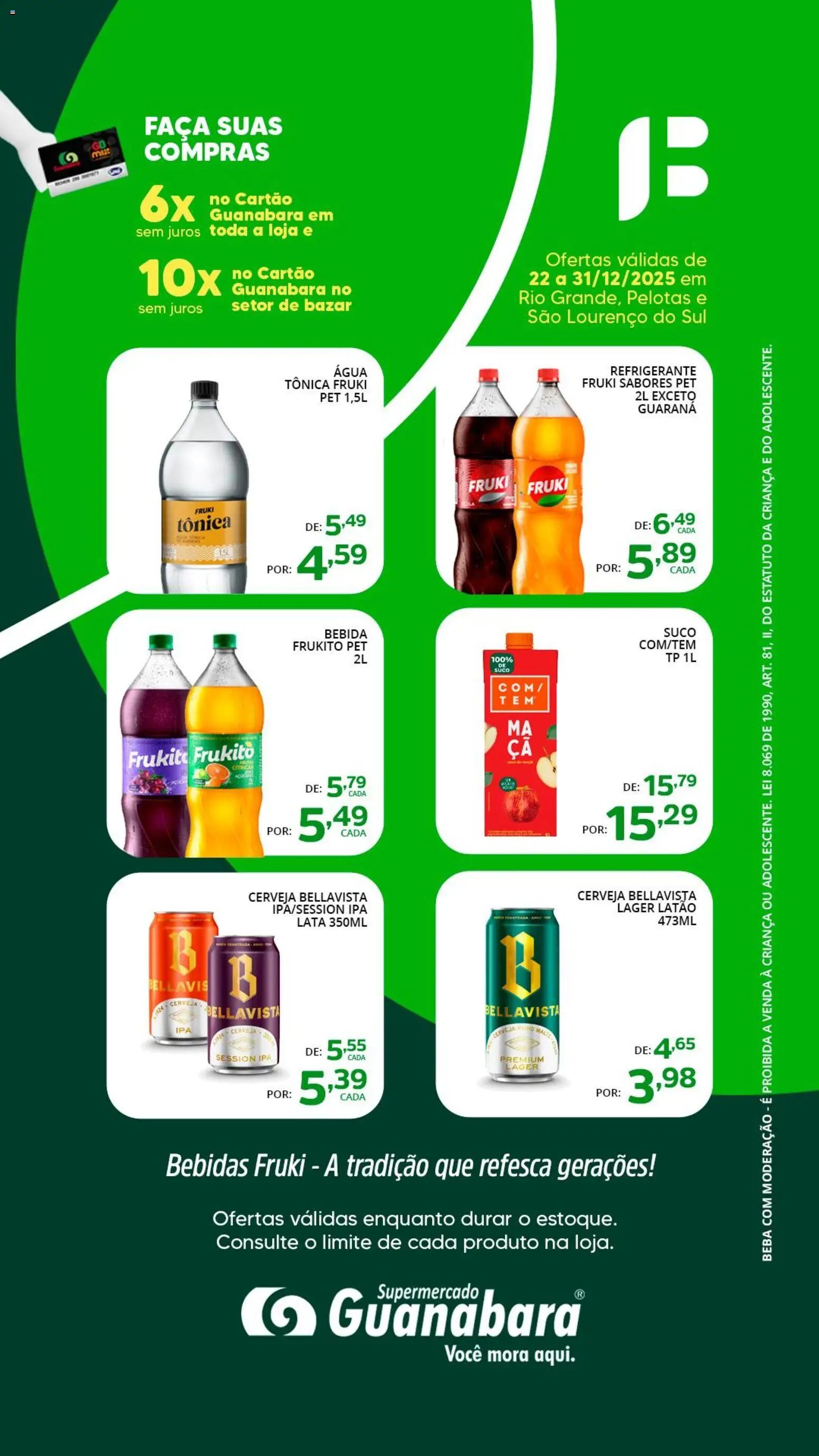 Supermercado Guanabara Folheto - válido de 22.12.2025 | Página: 2 | Produtos: Suco, Cerveja, Bebida, Refrigerante