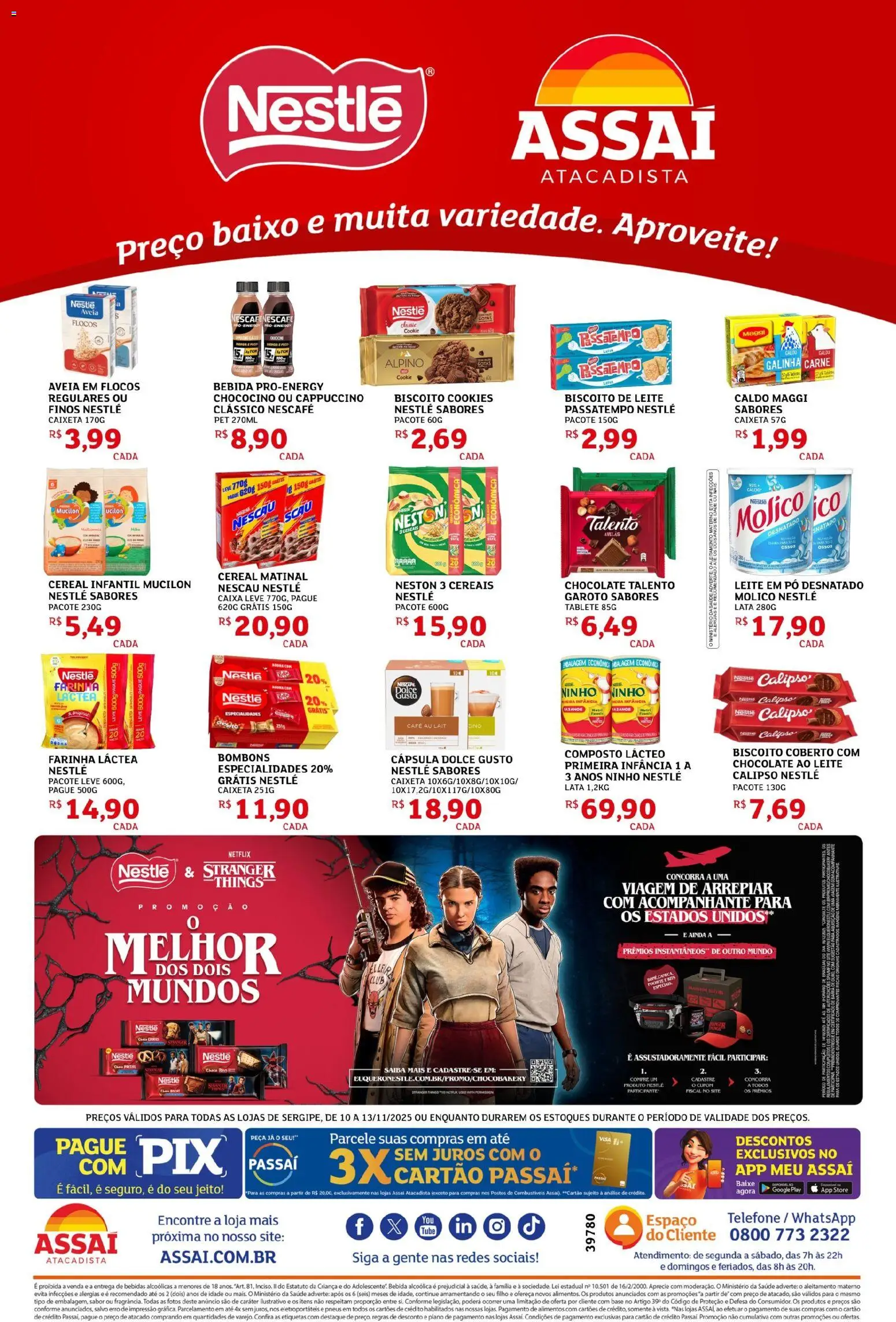 Assaí Atacadista Folheto - válido de 10.11.2025 | Página: 3 | Produtos: Café, Cereais, Bebida, Leite em pó