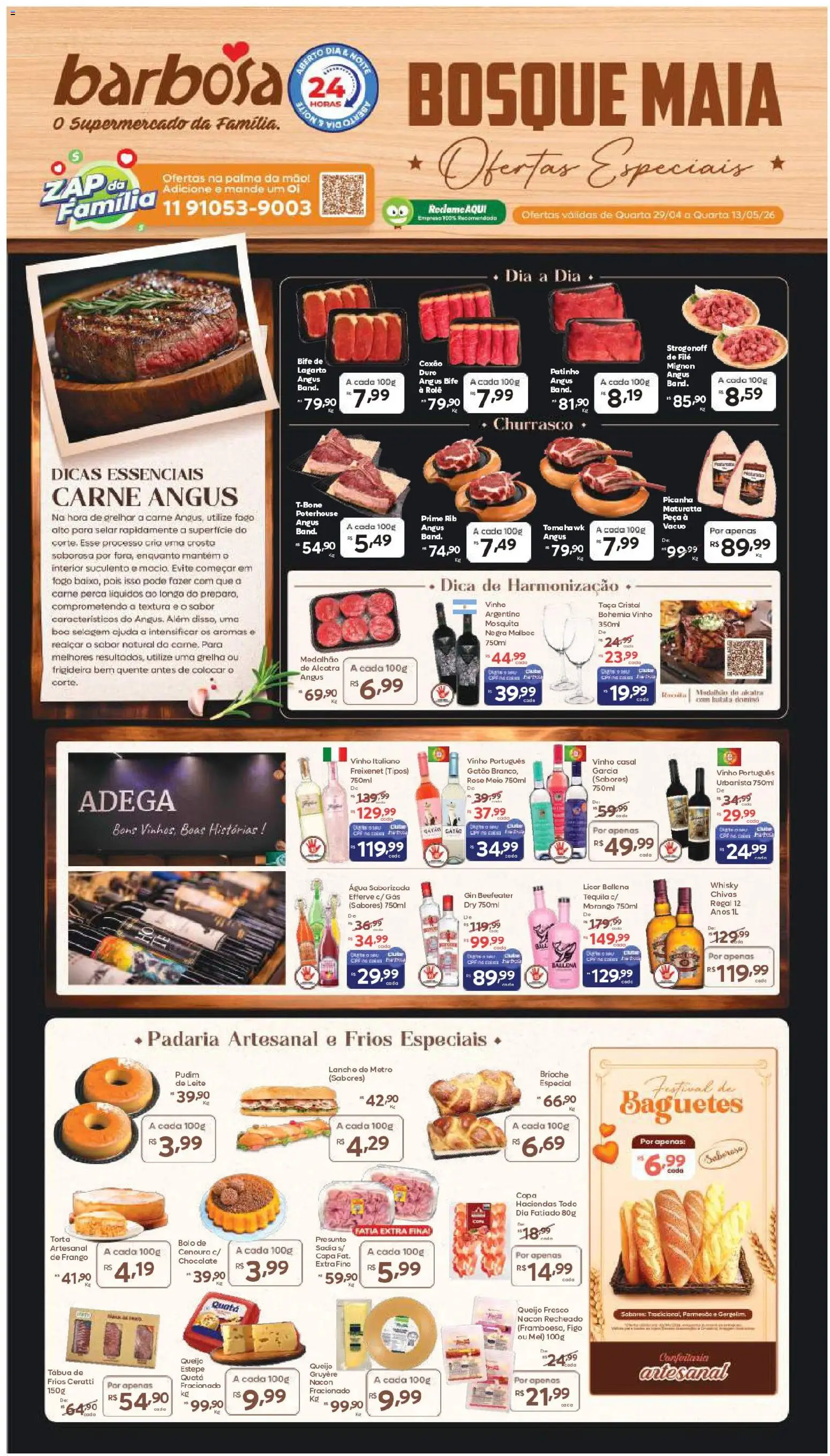 Barbosa Supermercados Folheto - válido de 29.04.2026 | Página: 1 | Produtos: Figo, Frigideira, Alcatra, Copa