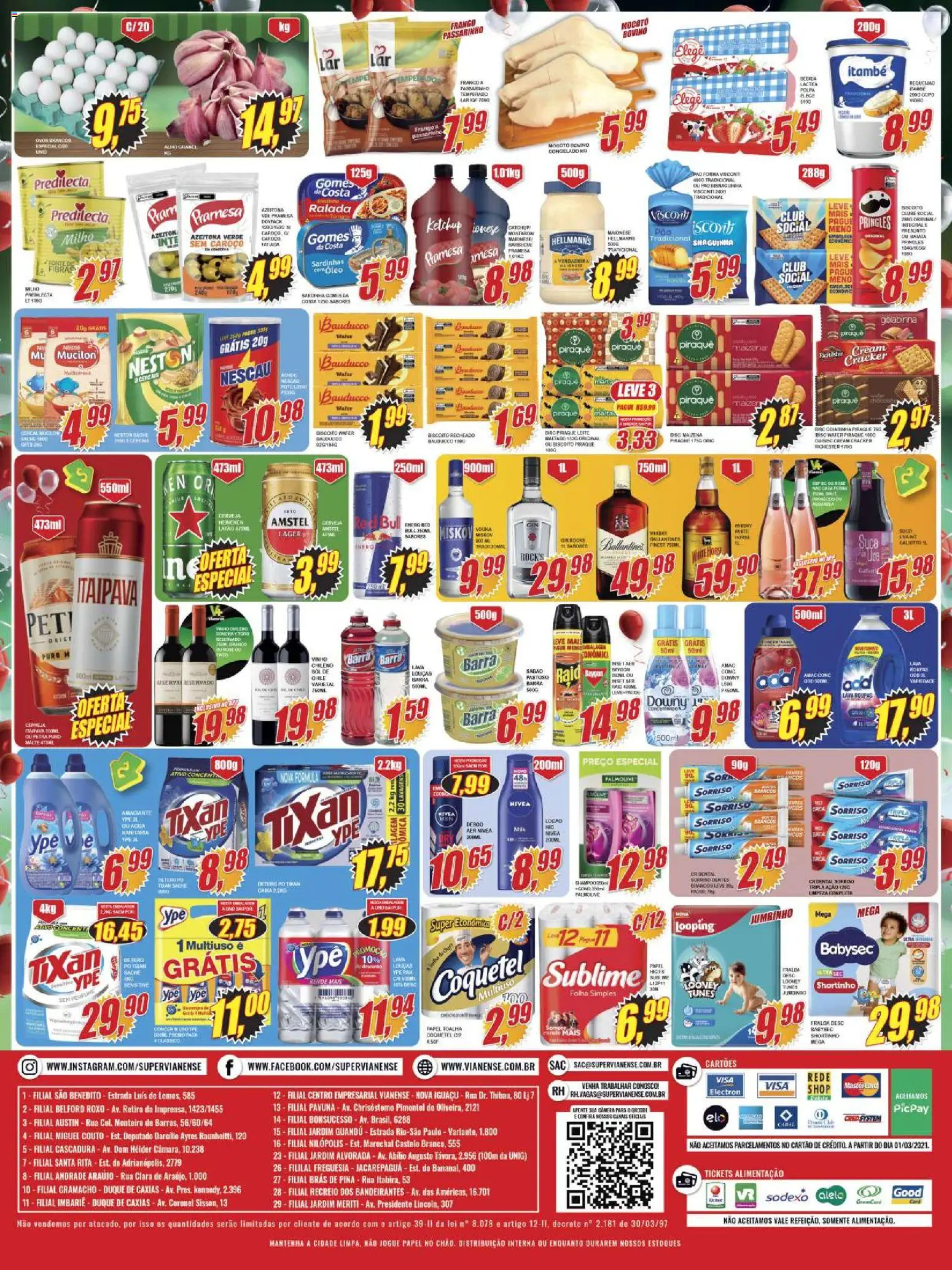 Vianense Folheto - válido de 23.10.2025 | Página: 2 | Produtos: Papel toalha, Nescau, Leite, Ketchup