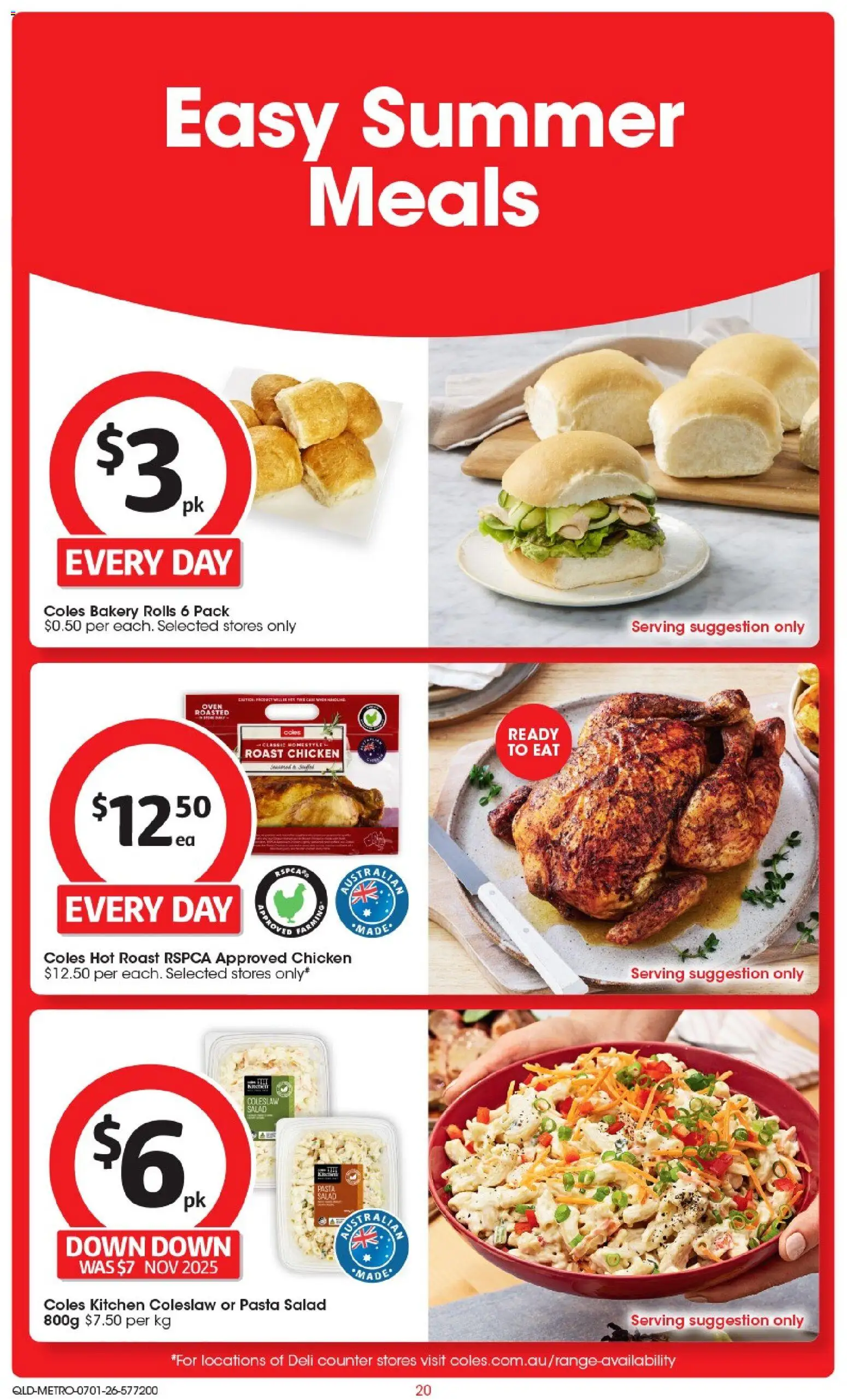 Coles catalogue - valid from 07.01.2026 | Page: 22 | Products: Pasta, Salad, Oven, Bakery