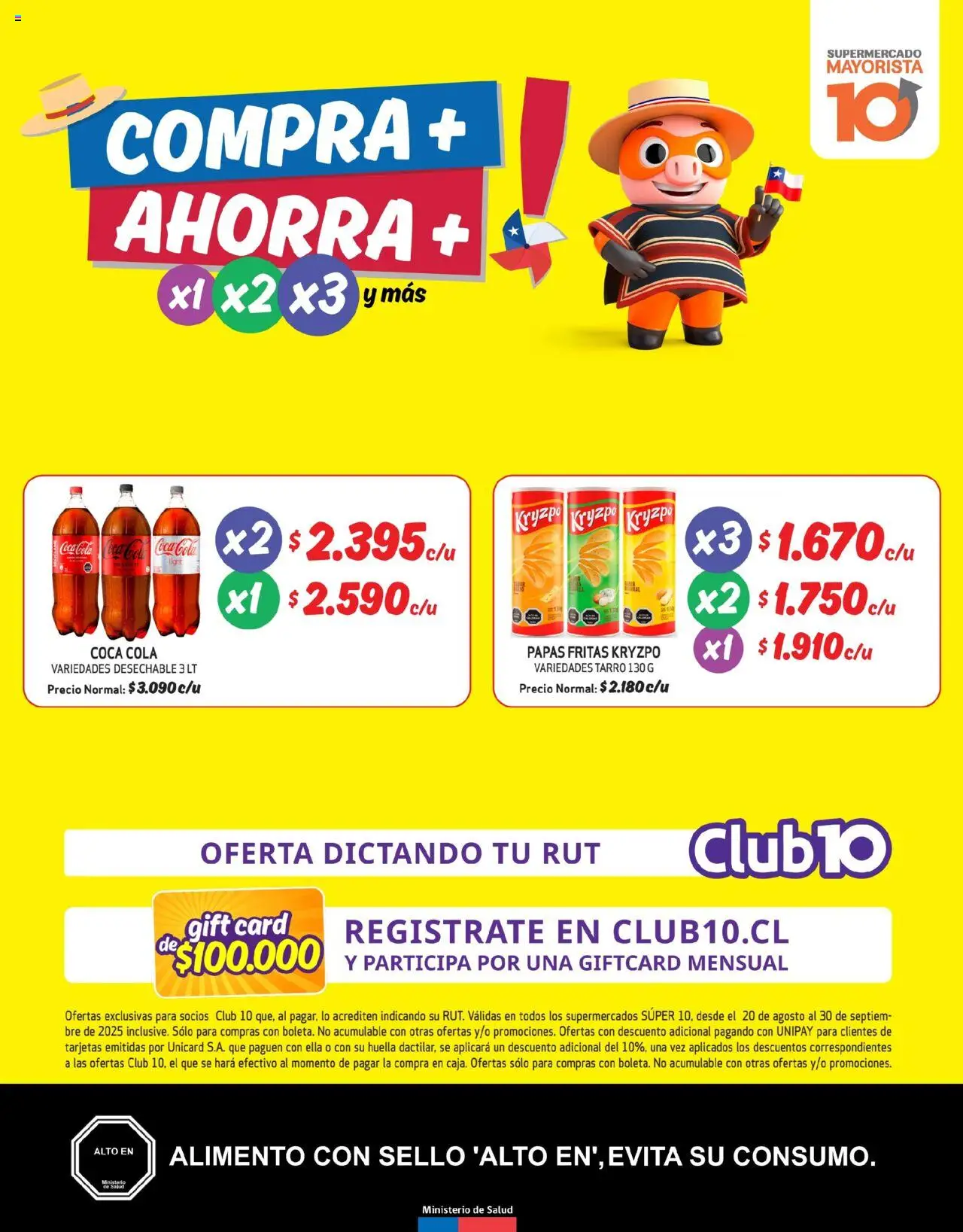 Mayorista 10 Ofertas │ válido desde el 20.08.2025 | Página: 1 | Productos: Azucar, Papas fritas