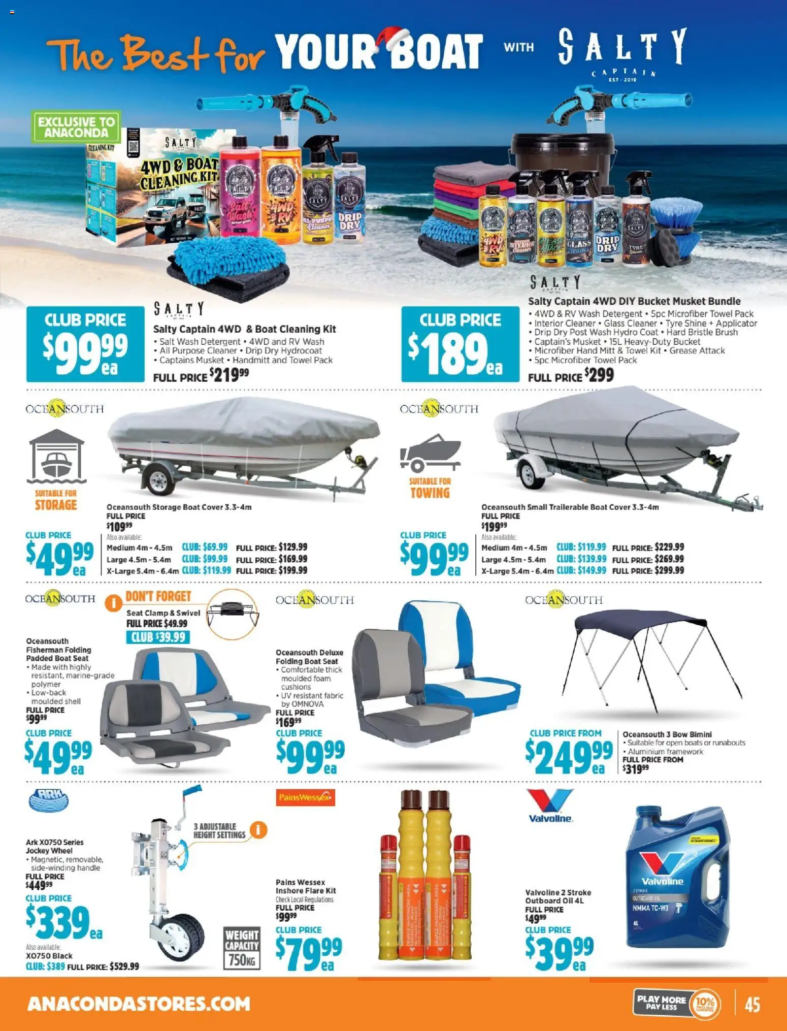 Anaconda catalogue - valid from 03.12.2025 | Page: 45 | Products: Bucket, Brush, Oil, Salt