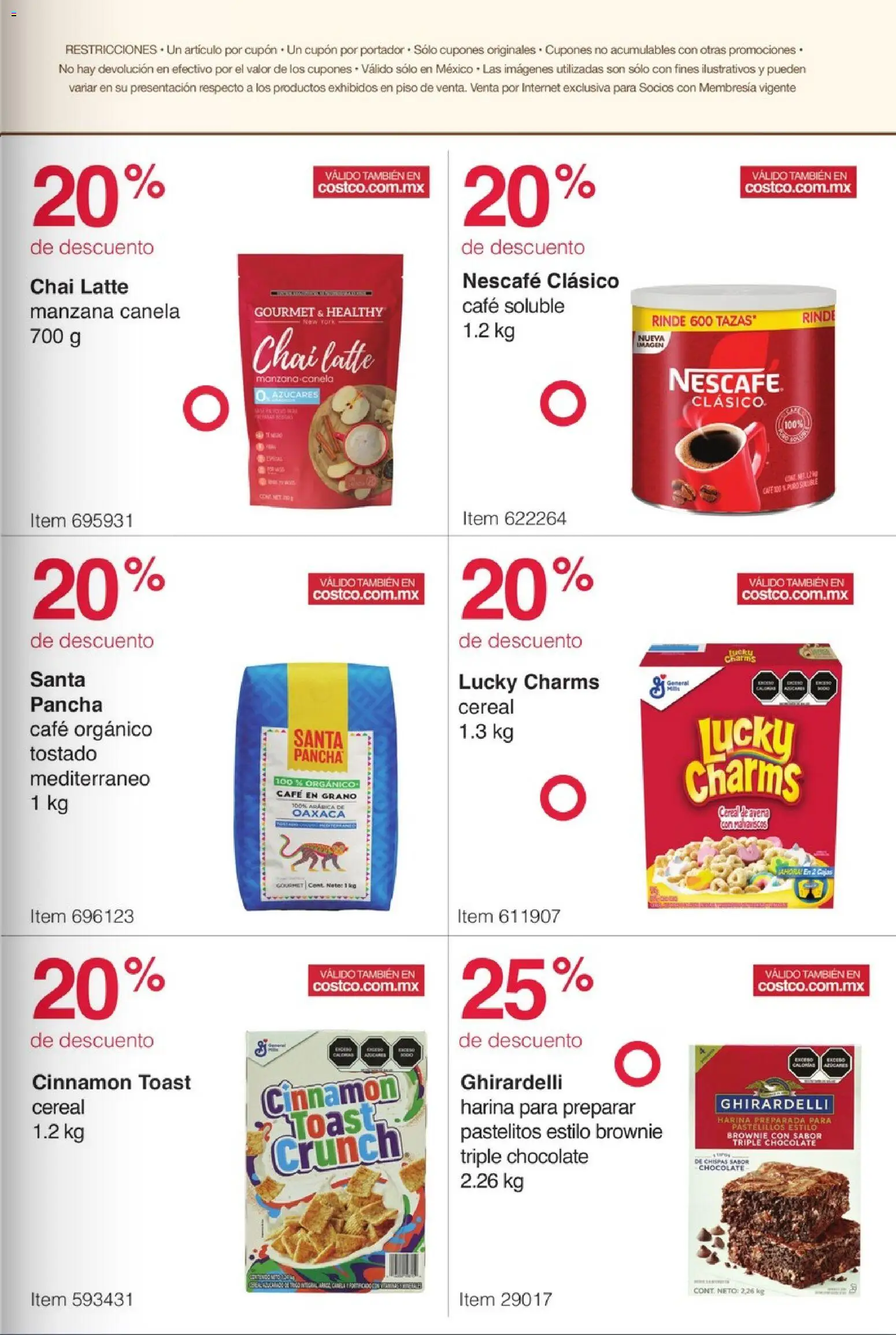 Nuevas ofertas de Costco válidas en toda la República Mexicana desde el 03.11.2025. ¡Encuentra las mejores ofertas en Costco catálogo Descuentos de Otoño! | Página: 11 | Productos: Harina, Manzana, Café, Chocolate