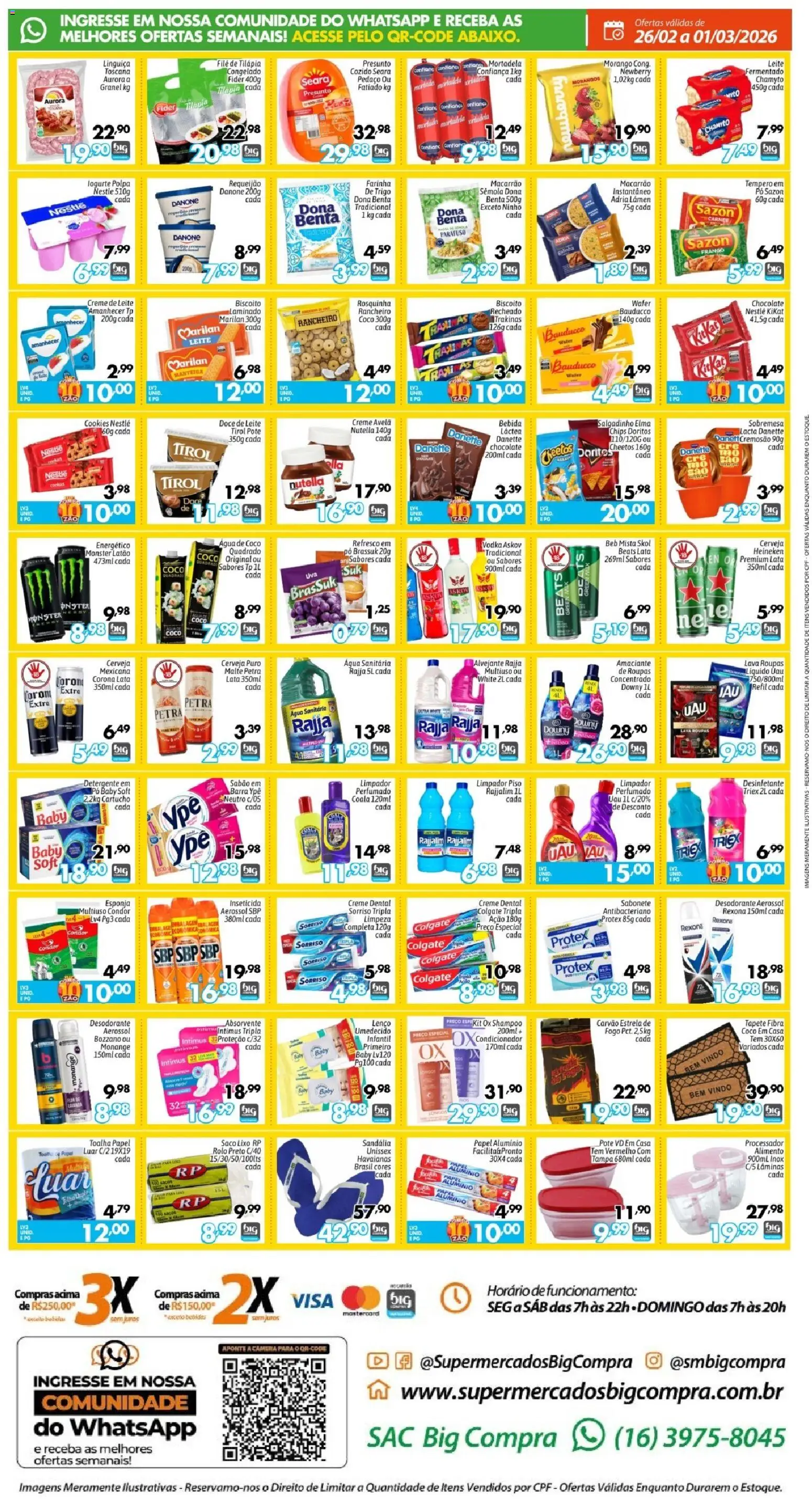 Big Compra Folheto - válido de 26.02.2026 | Página: 2 | Produtos: Água de coco, Vodka, Inseticida, Água sanitária