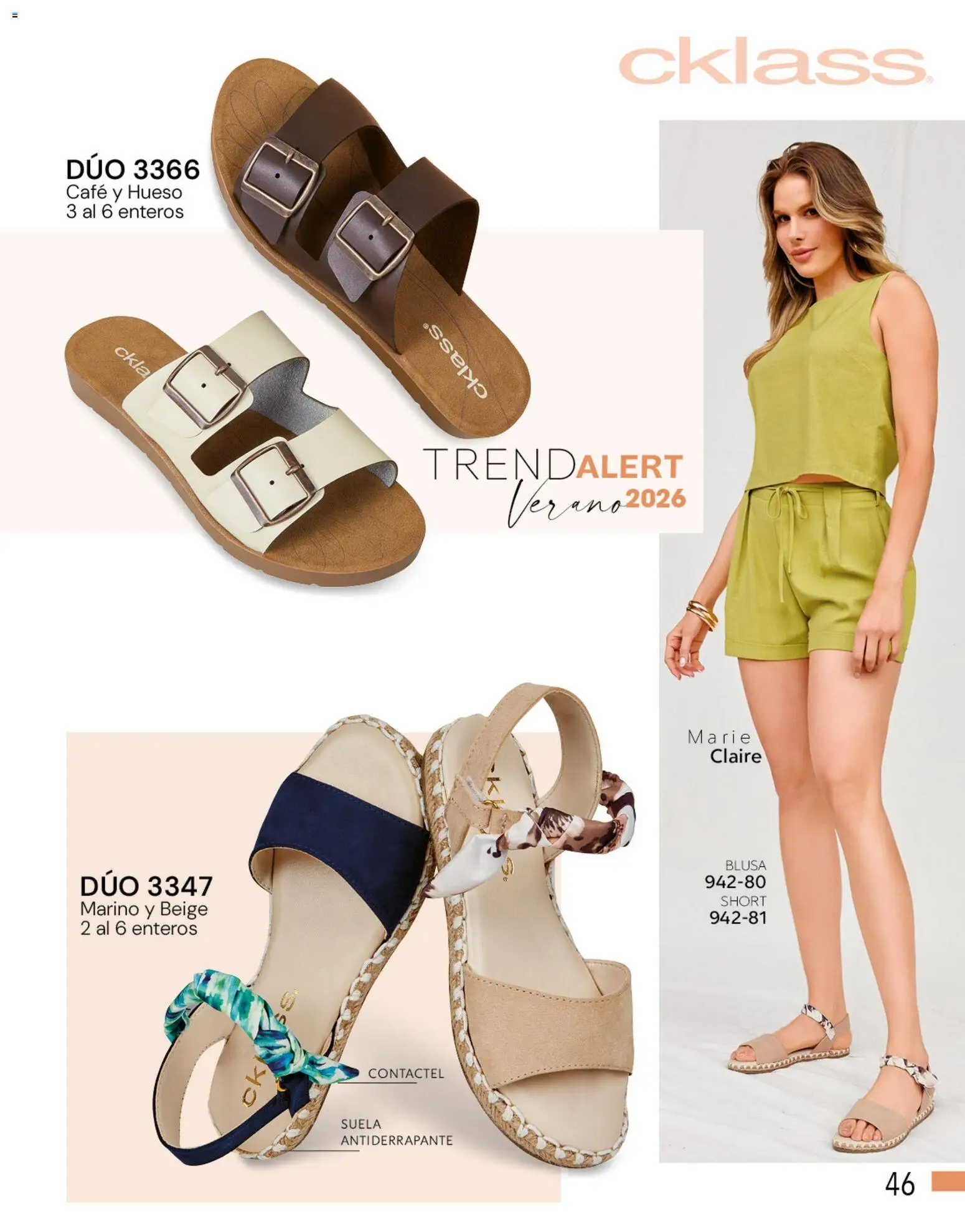 Nuevas ofertas de Cklass válidas en toda la República Mexicana desde el 05.03.2026. ¡Encuentra las mejores ofertas en Cklass catálogo Complemento Verano Ropa! | Página: 276 | Productos: Blusa, Café, Short