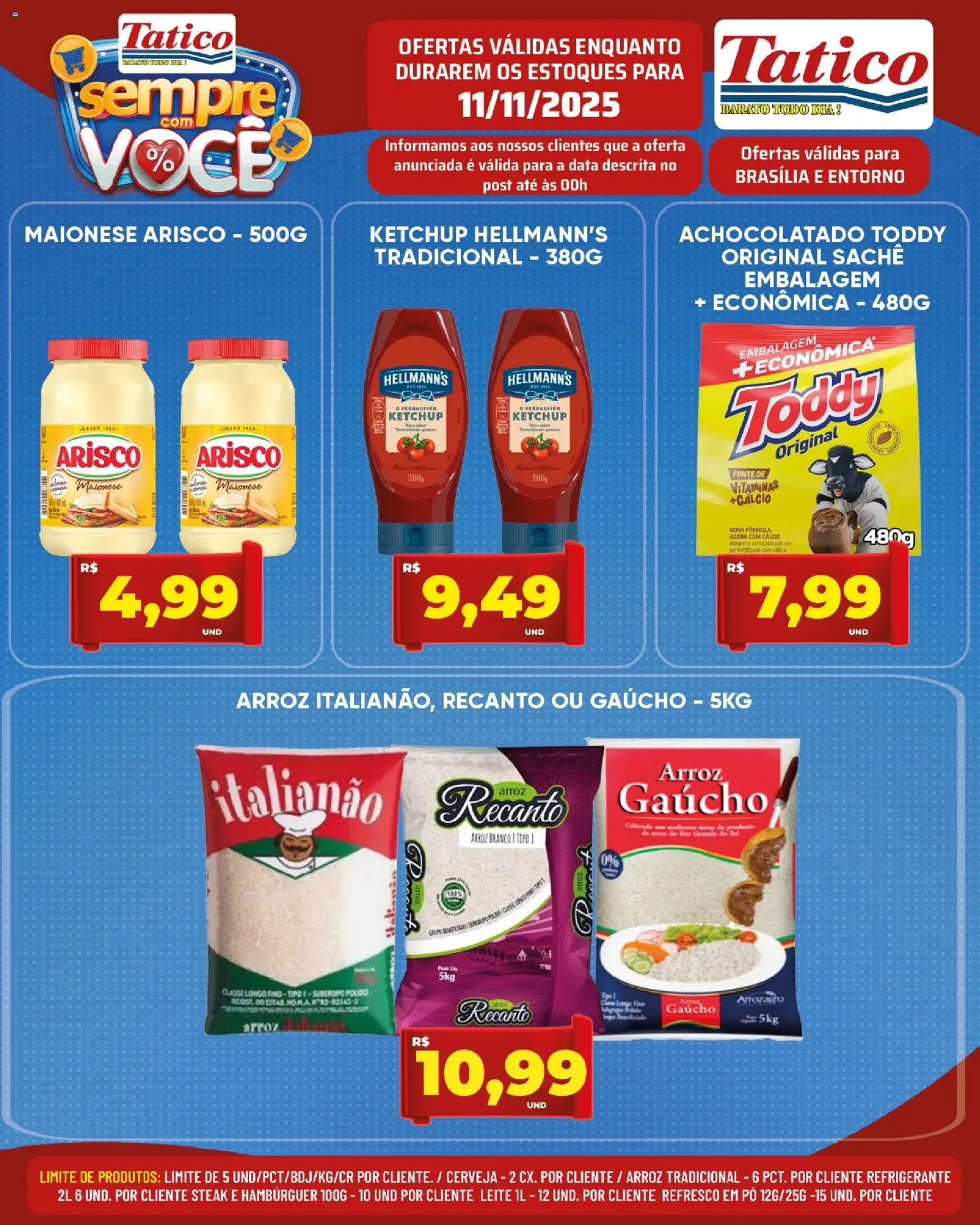 Tatico Folheto - válido de 12.11.2025 | Página: 21 | Produtos: Pó, Leite, Hambúrguer, Refrigerante