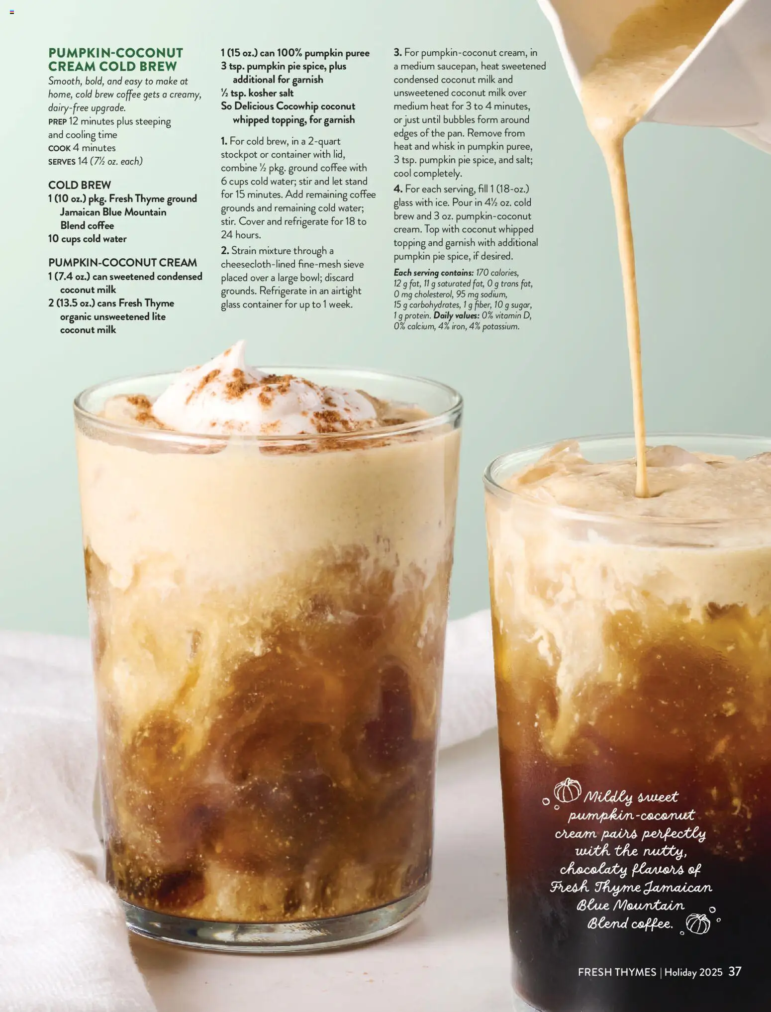 Fresh Thyme Magazine Holiday 2025 - valid from 15.11.2025 | Page: 39 | Products: Milk, Water, Salt, Pumpkin