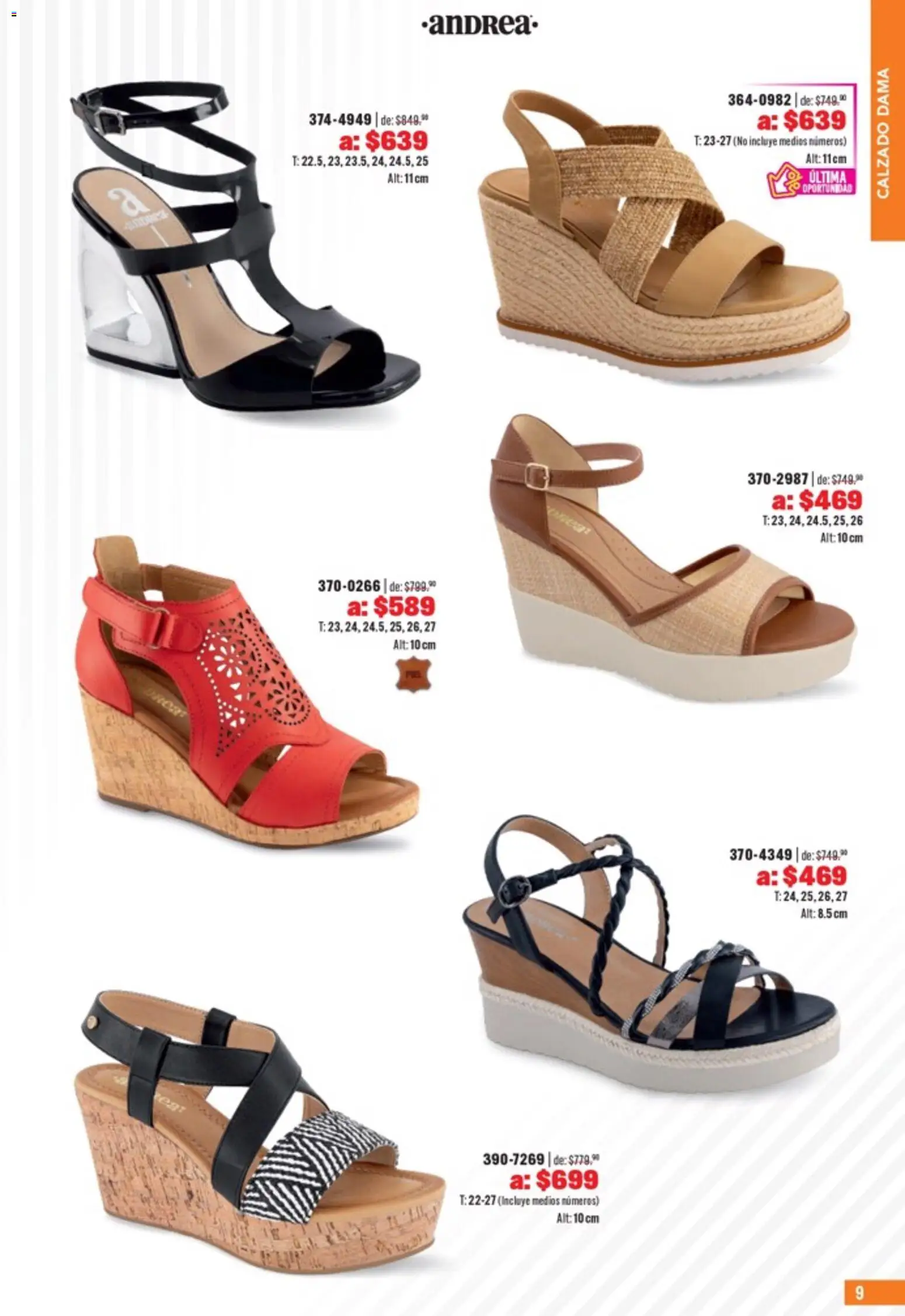 Nuevas ofertas de Andrea válidas en toda la República Mexicana desde el 05.04.2026. ¡Encuentra las mejores ofertas en Andrea catálogo Outlet! | Página: 9