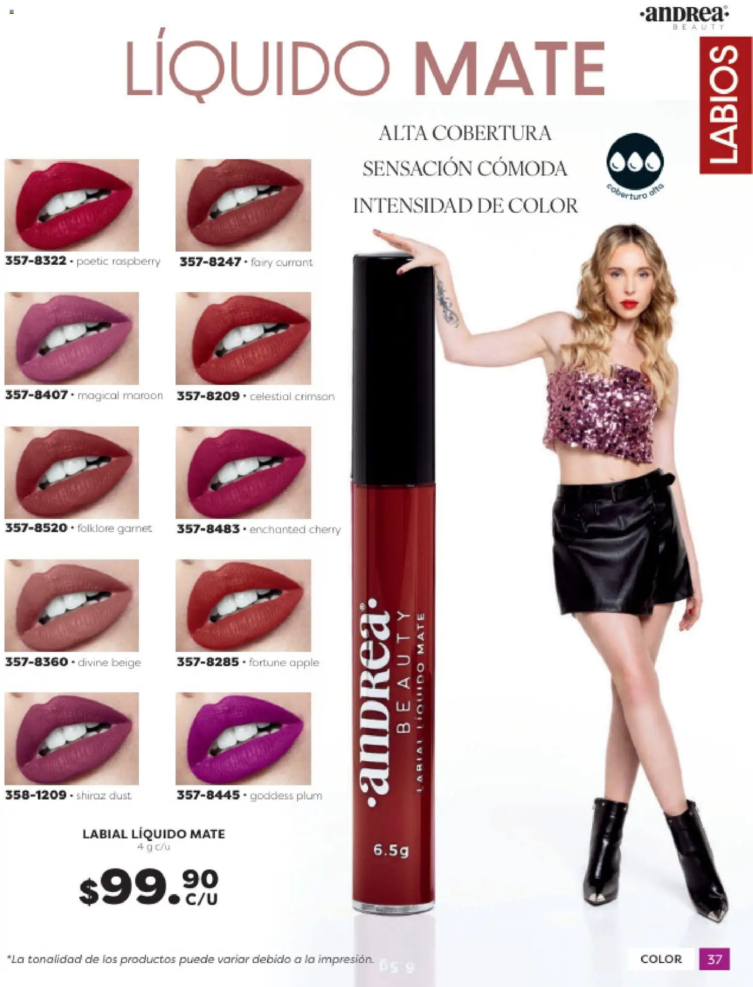 Nuevas ofertas de Andrea válidas en toda la República Mexicana desde el 31.10.2025. ¡Encuentra las mejores ofertas en Andrea catálogo Beauty! | Página: 37 | Productos: Mate