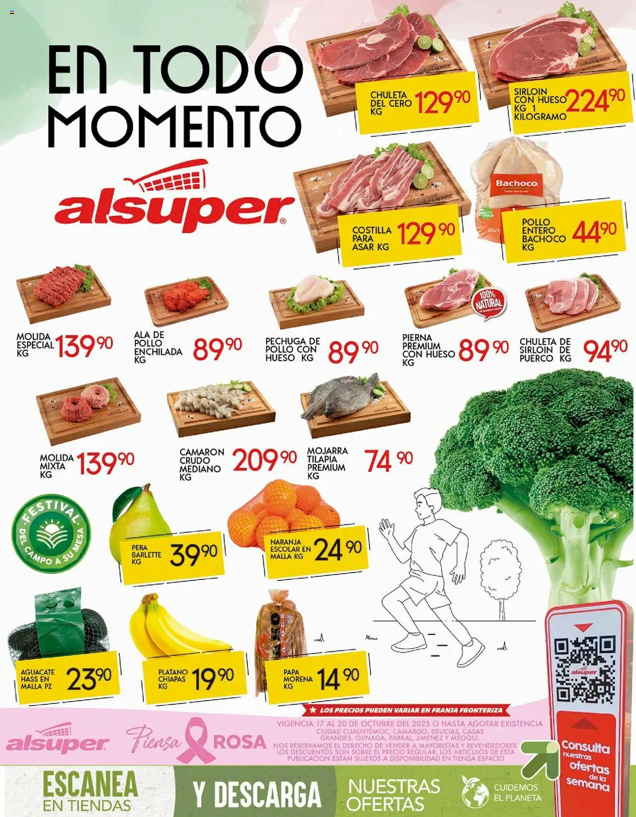 Nuevas ofertas de Alsuper válidas en toda la República Mexicana desde el 17.10.2025. ¡Encuentra las mejores ofertas en Alsuper folleto Chihuahua-Estado! | Página: 1 | Productos: Pera, Aguacate, Mesa, Malla