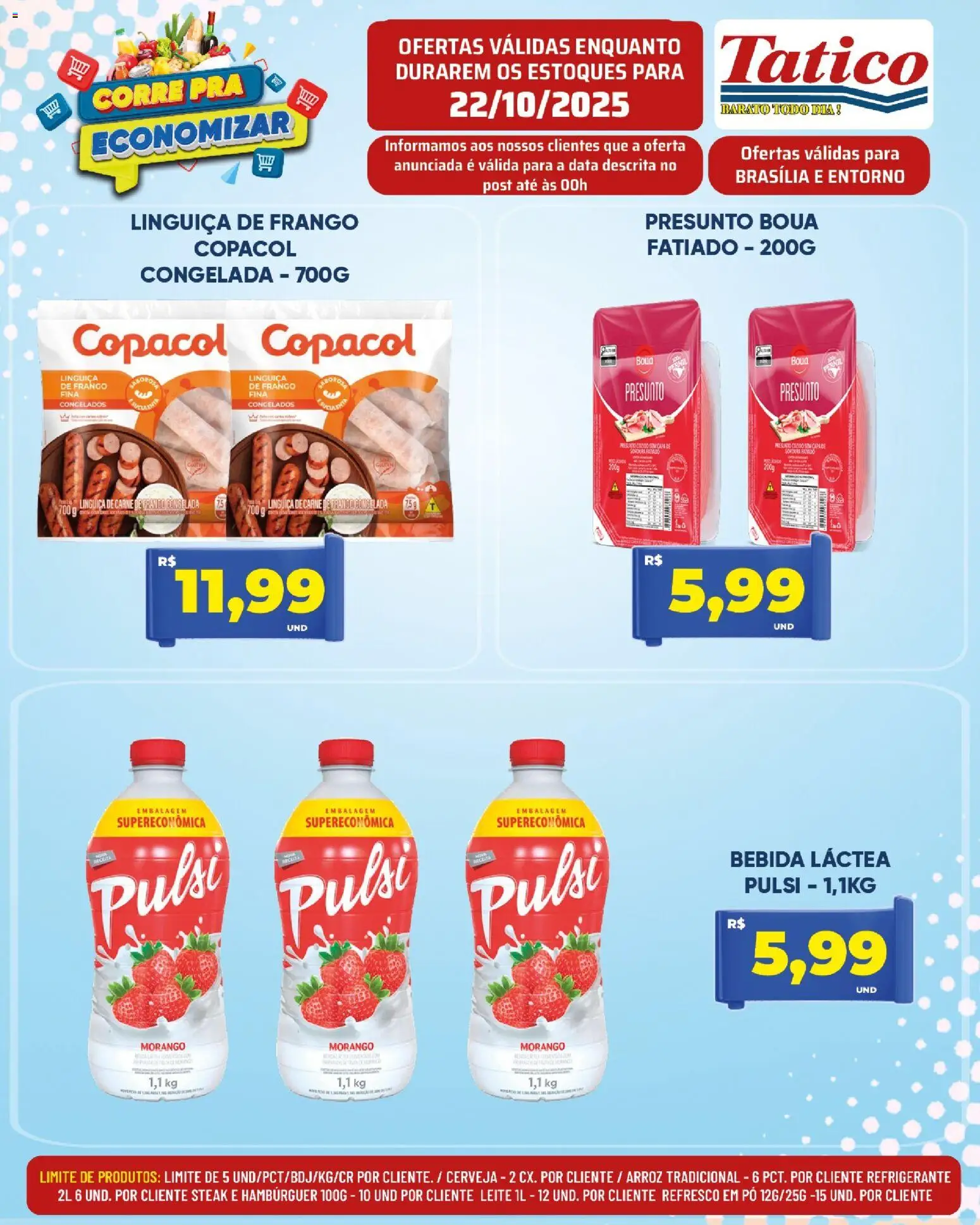 Tatico Folheto - válido de 23.10.2025 | Página: 9 | Produtos: Pó, Refresco, Leite, Carne de frango