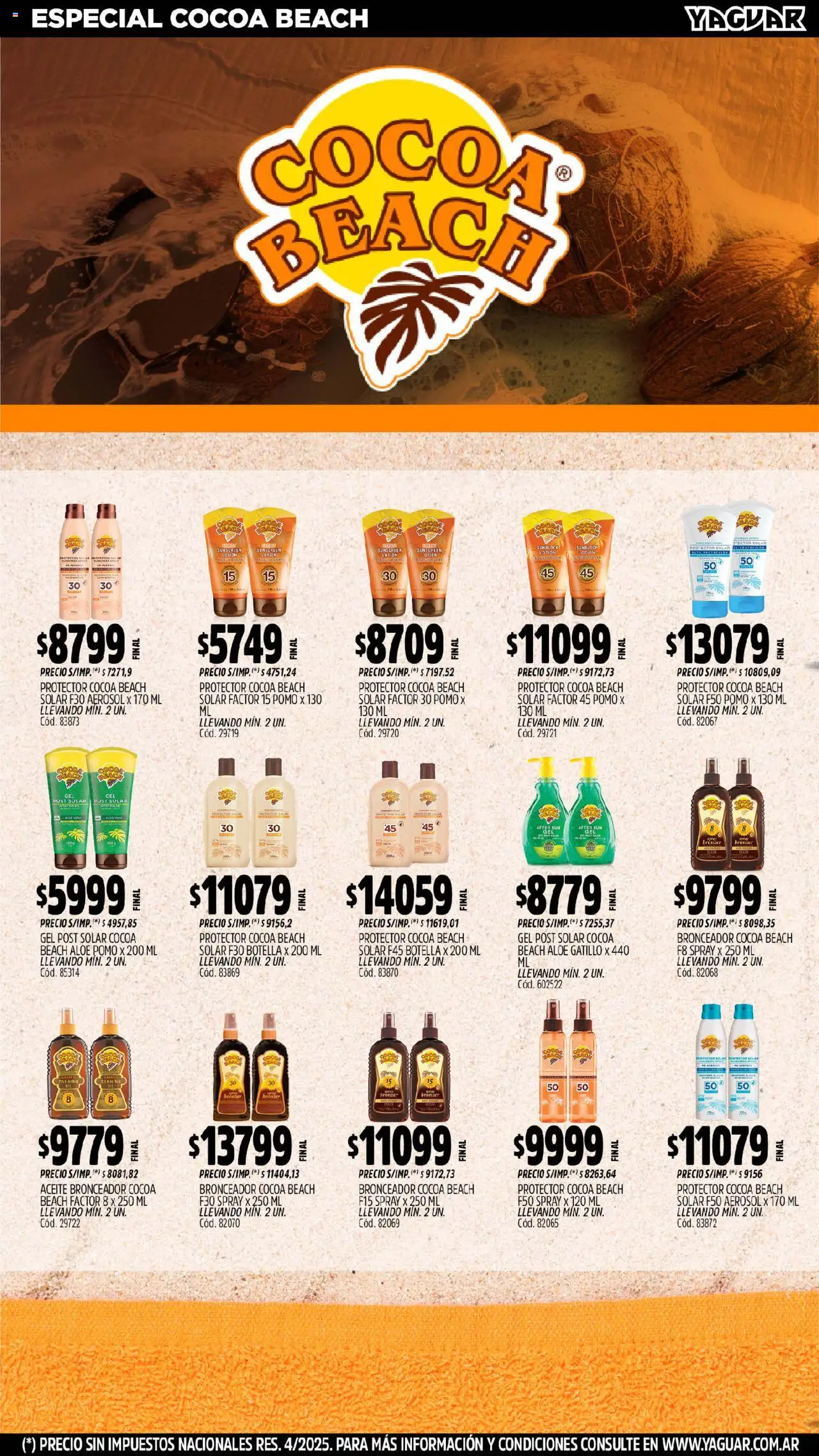 Yaguar - Bahía Blanca │ válido desde el 29.09.2025 | Página: 24 | Productos: Botella, Aceite, Bronceador, Protector solar
