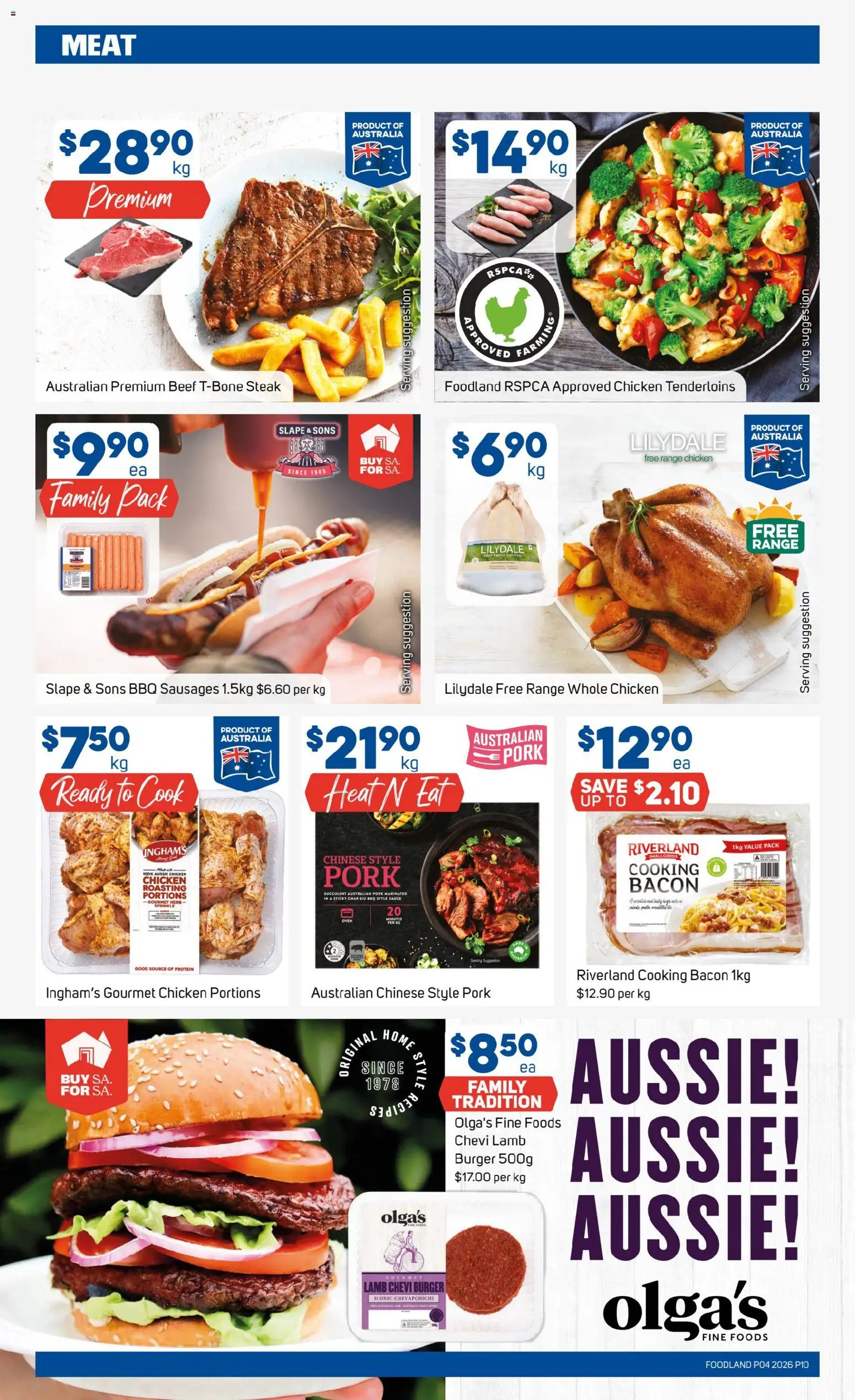 Foodland catalogue - valid from 21.01.2026 | Page: 10 | Products: Bacon, Beef, Meat, Steak
