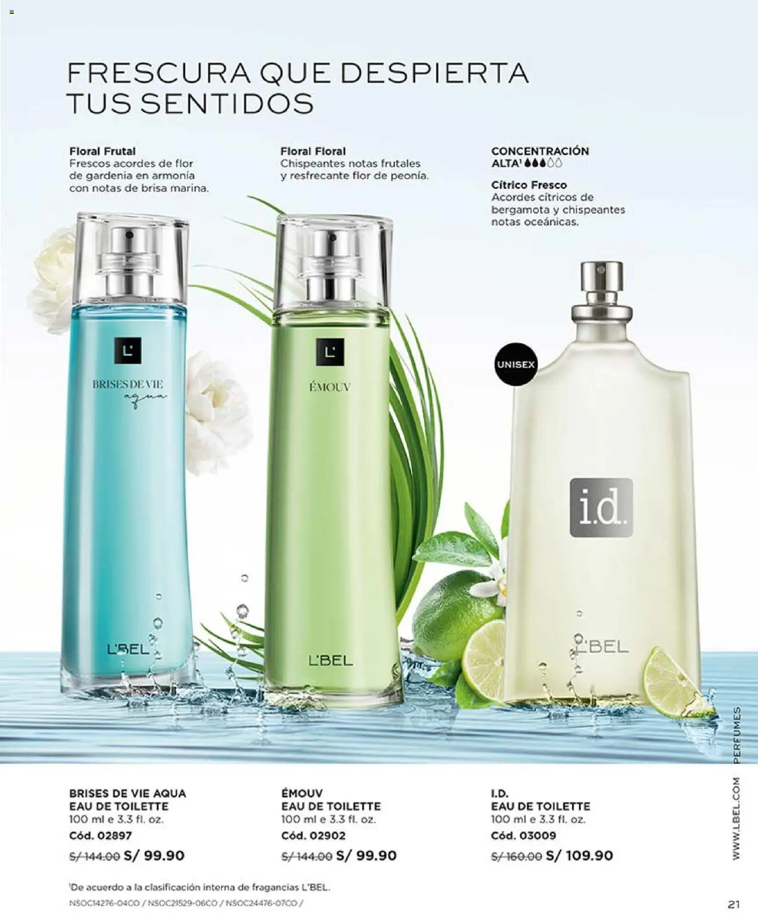 Catálogo L'Bel válido desde 04.04.2026 | Página: 21 | Productos: EAU de Toilette