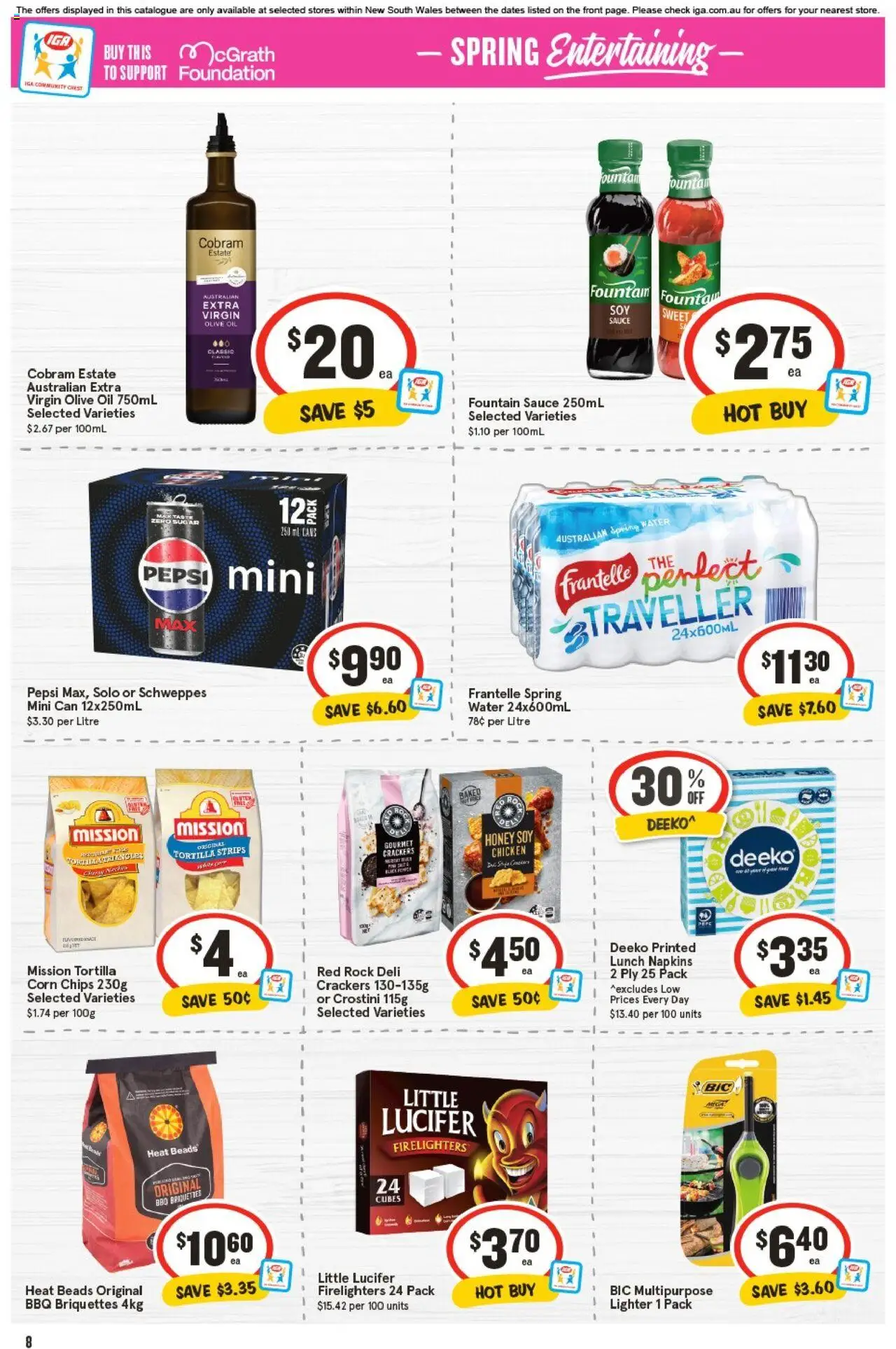 IGA catalogue - valid from 17.09.2025 | Page: 11 | Products: Chicken, Chips, Olive oil, Foundation