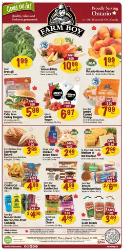 Preview of Farm Boy weekly flyer / circulaire from shop Farm Boy valid from 07.08.2025