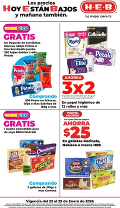Vista previa de H-E-B folleto, nuevo folleto de la tienda, válido en México a partir del 23.01.2026