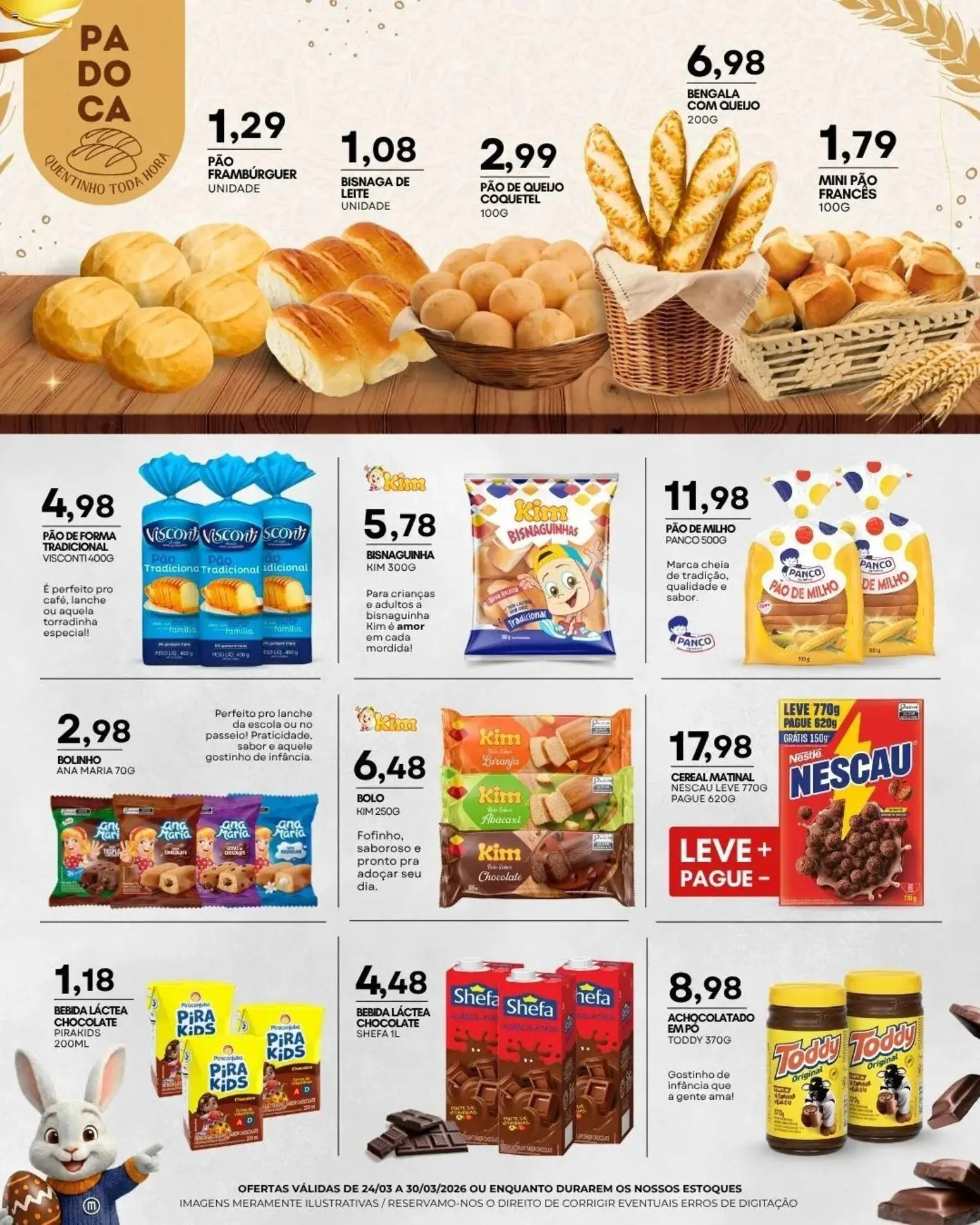 Mercadão Atacadista Folheto - válido de 24.03.2026 | Página: 7 | Produtos: Queijo, Abacaxi, Pão de forma, Pão francês