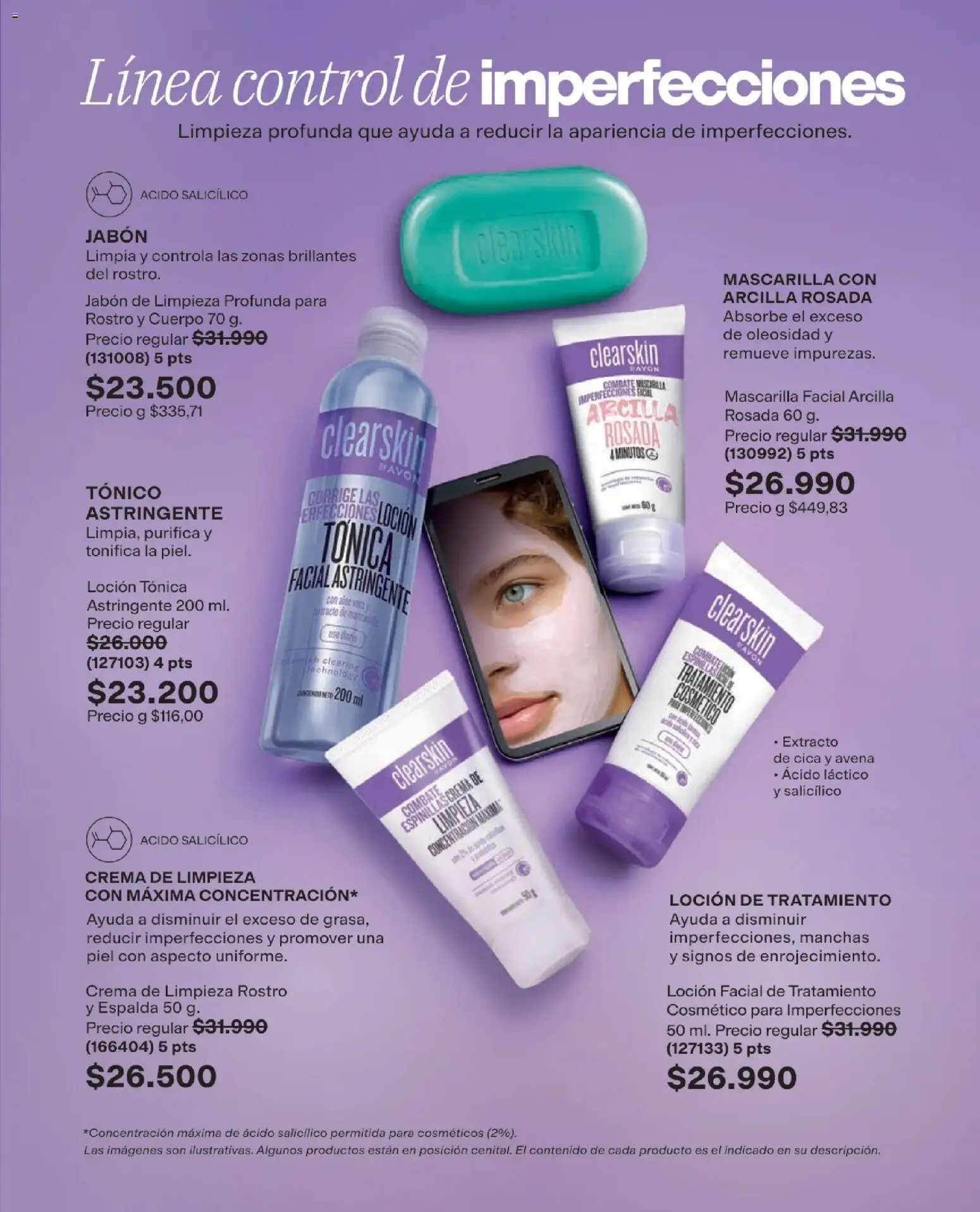 Avon revista - valida desde el 25.03.2026 | Página: 135 | Productos: Crema, Loción, Mascarilla, Crema de limpieza