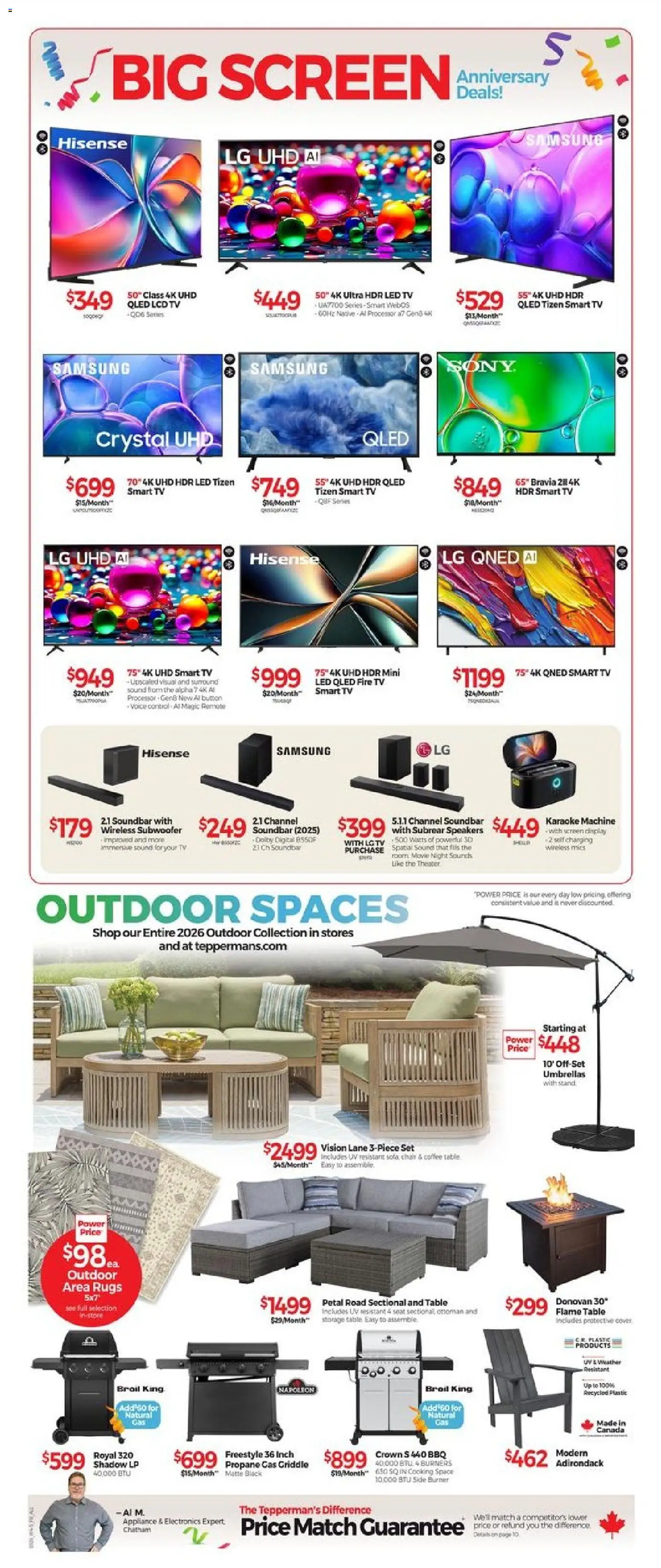 Tepperman's weekly flyer / circulaire flyer valid from 20.03.2026 | Page: 8 | Products: Sofa, Coffee table, Chair, Coffee
