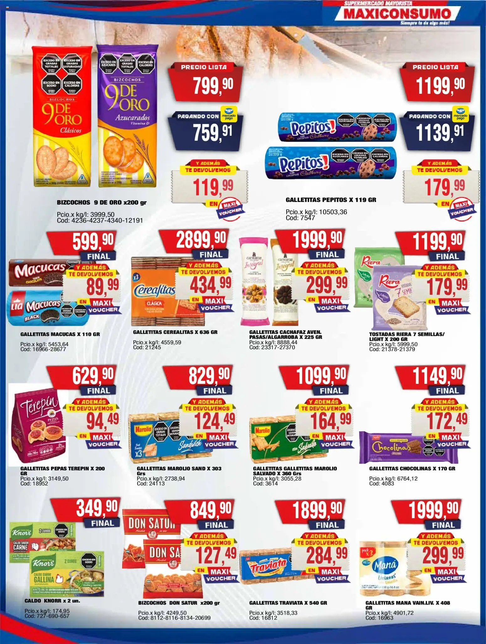 Musimundo catálogo │ válido desde el 27.10.2025 | Página: 7 | Productos: Galletitas, Chocolate, Té, Bizcochos