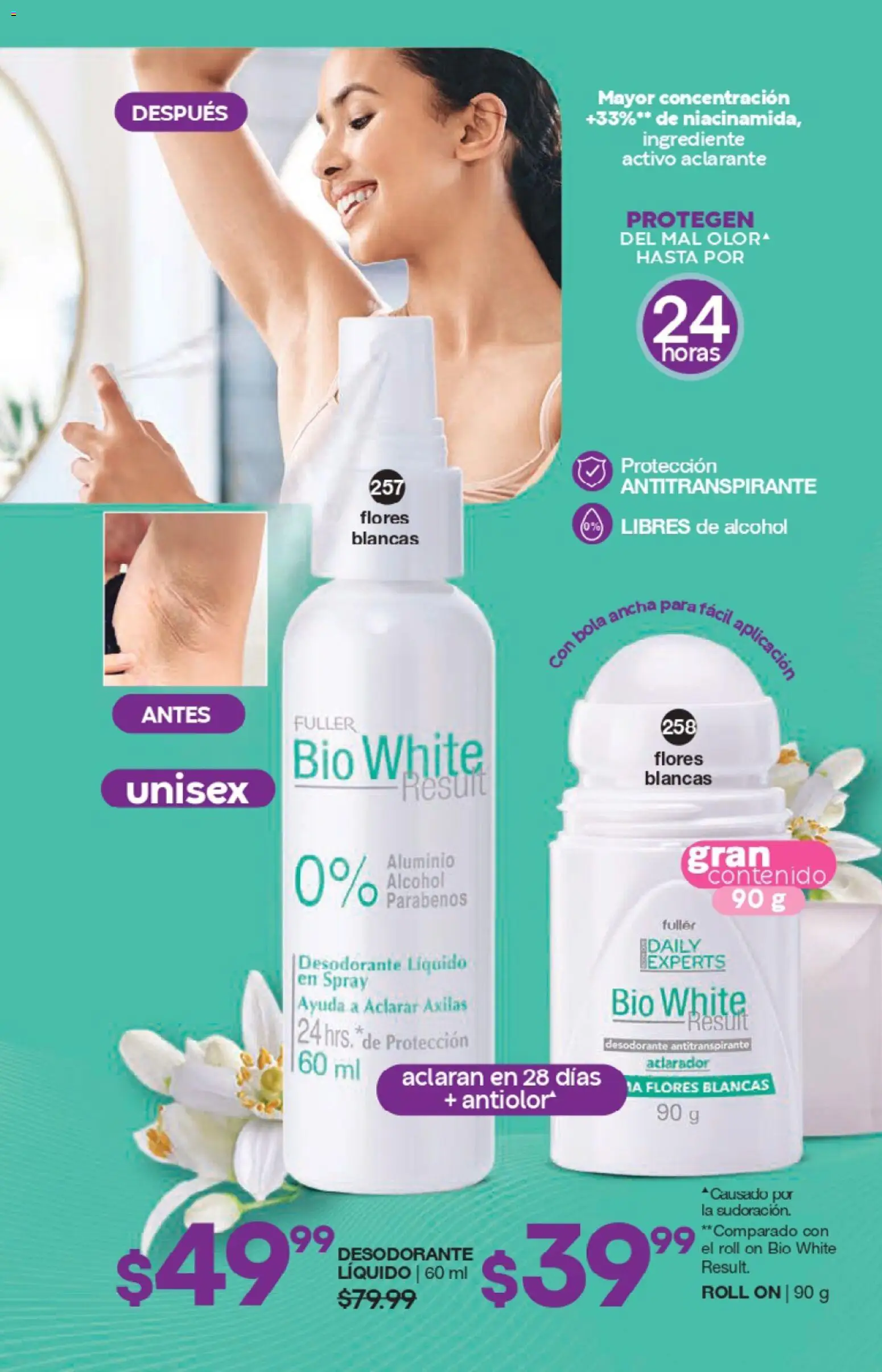 Nuevas ofertas de Fuller válidas en toda la República Mexicana desde el 04.02.2026. ¡Encuentra las mejores ofertas en Fuller campaña 22 2026! | Página: 108 | Productos: Desodorante, Antitranspirante, Aclarante