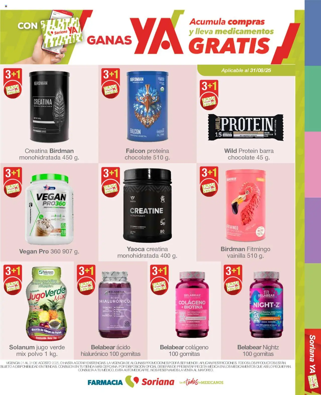 Nuevas ofertas de Soriana válidas en toda la República Mexicana desde el 01.08.2025. ¡Encuentra las mejores ofertas en Soriana - Folleto Farmacia Súper Nacional! | Página: 25 | Productos: Chocolate, Barra, Polvo, Gomitas