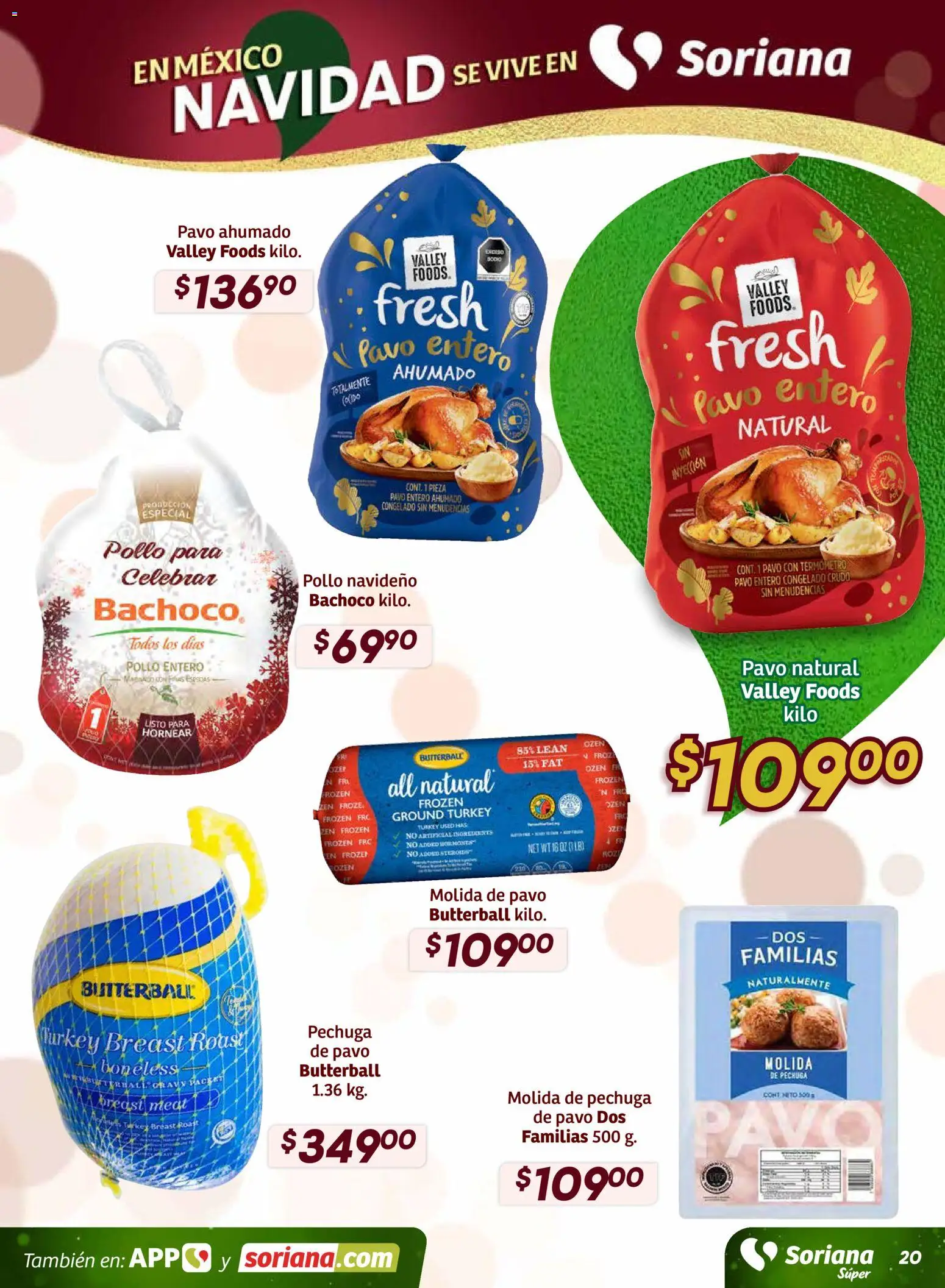 Nuevas ofertas de Soriana válidas en toda la República Mexicana desde el 11.12.2025. ¡Encuentra las mejores ofertas en Soriana - Preciazazaso Súper: Camp, Chia, Oax, Q. Roo, Tab, Yuc! | Página: 20 | Productos: Pollo, Termómetro, Té