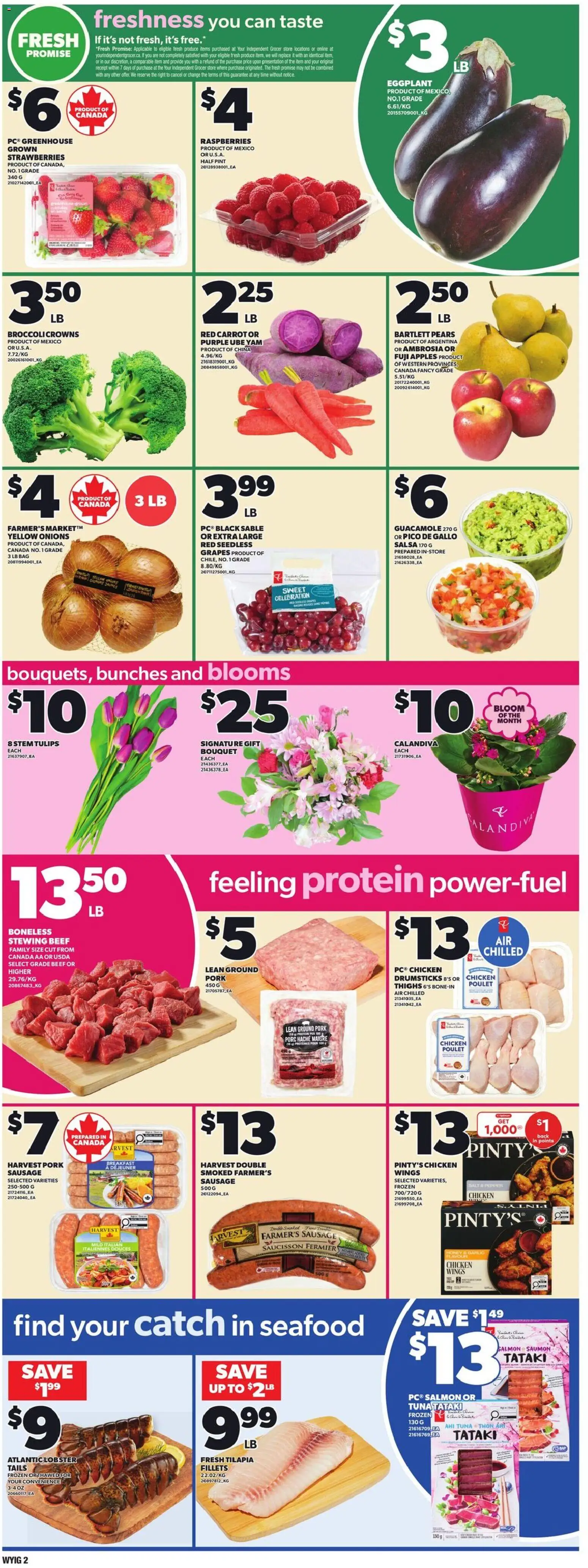 Loblaws flyer valid from 30.04.2026 | Page: 3 | Products: Beef, Chicken wings, Bag, Chicken