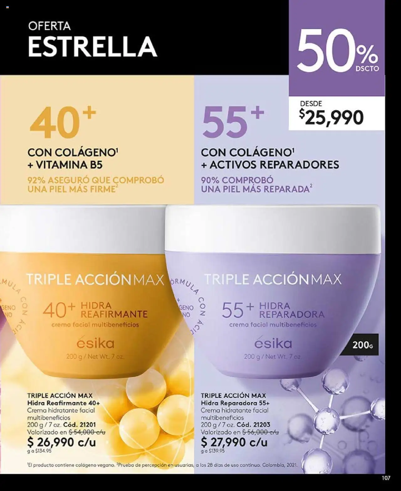 Ésika revista - valida desde el 05.09.2025 | Página: 107 | Productos: Crema