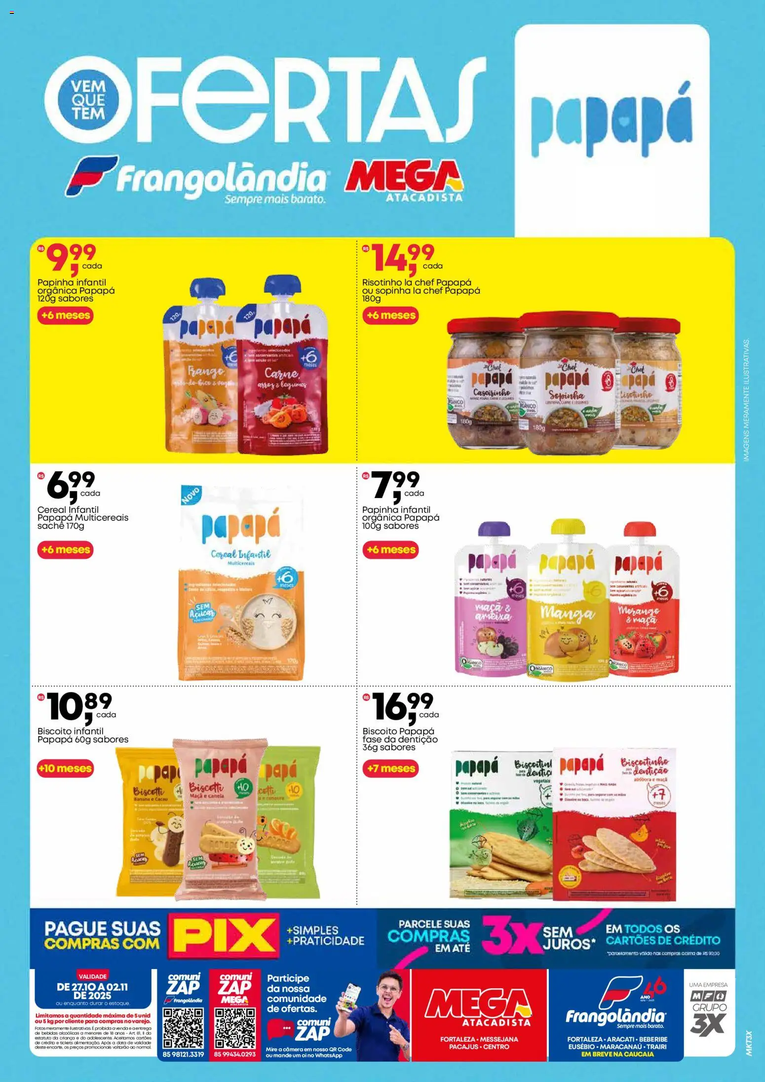 Frangolândia Folheto - válido de 27.10.2025 | Página: 2 | Produtos: Abóbora, Papinha, Frango, Ameixa