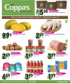 Preview of Coppas Fresh Market weekly flyer / circulaire from shop Coppas Fresh Market valid from 09.04.2026