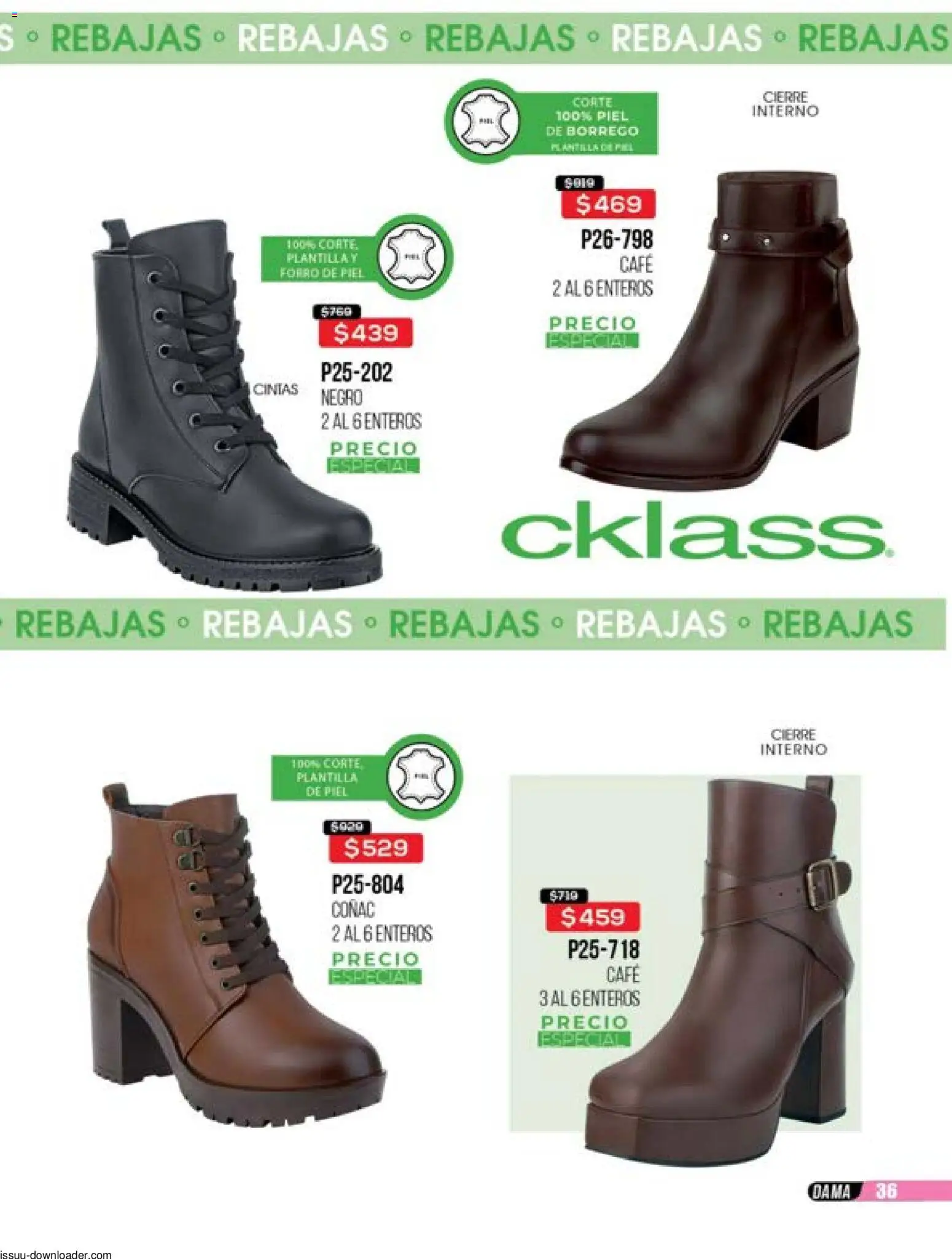 Nuevas ofertas de Cklass válidas en toda la República Mexicana desde el 31.10.2025. ¡Encuentra las mejores ofertas en Cklass catálogo Súper Rebajas Calzado! | Página: 71
