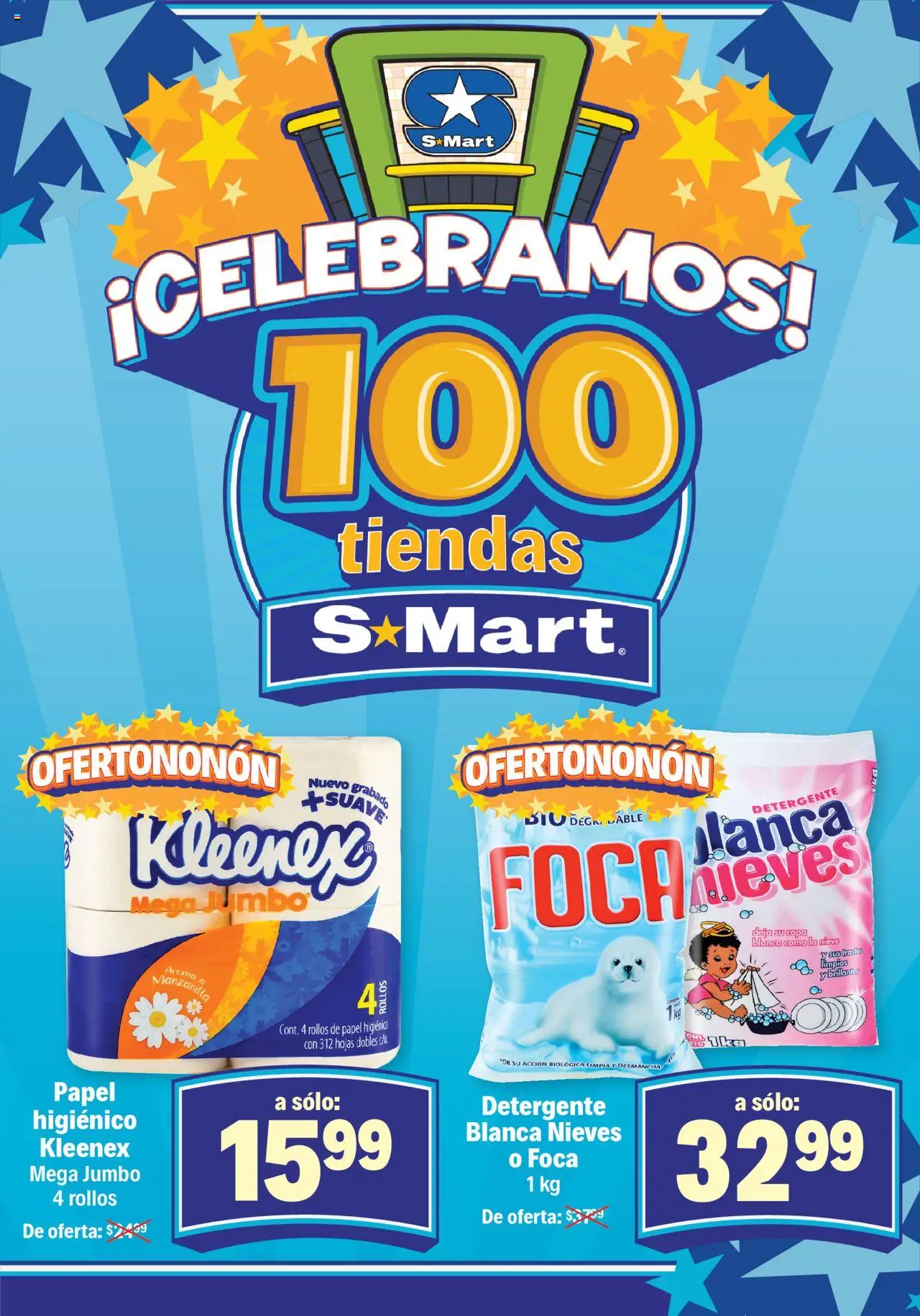 Nuevas ofertas de S-Mart válidas en toda la República Mexicana desde el 03.10.2025. ¡Encuentra las mejores ofertas en S-Mart - Folleto - Chihuahua! | Página: 2 | Productos: Detergente, Papel higiénico, Ropa