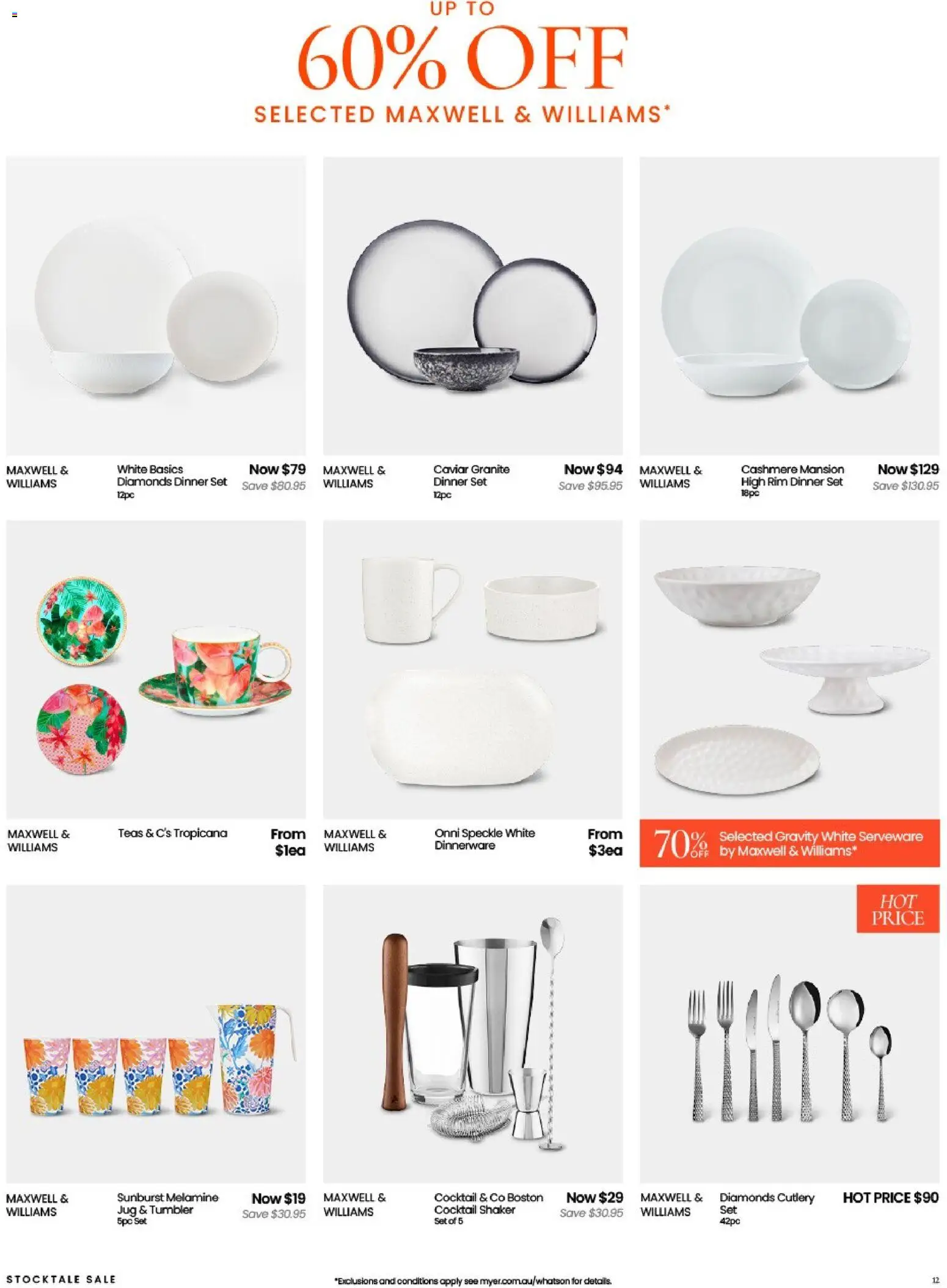 Myer catalogue - valid from 26.12.2025 | Page: 12 | Products: Cutlery, Dinner set