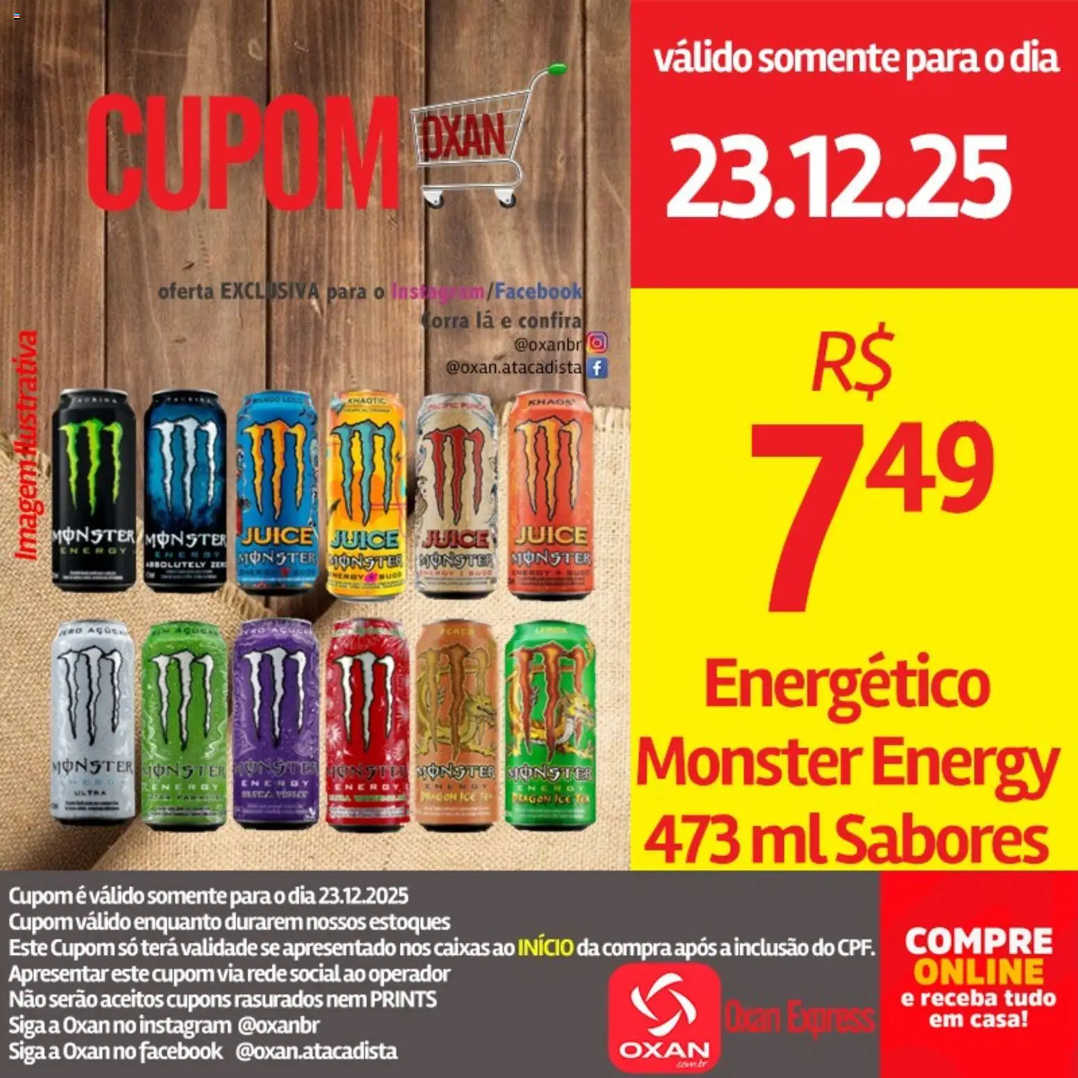 Oxan Atacadista Folheto - válido de 23.12.2025 | Página: 17 | Produtos: Energético, Monster