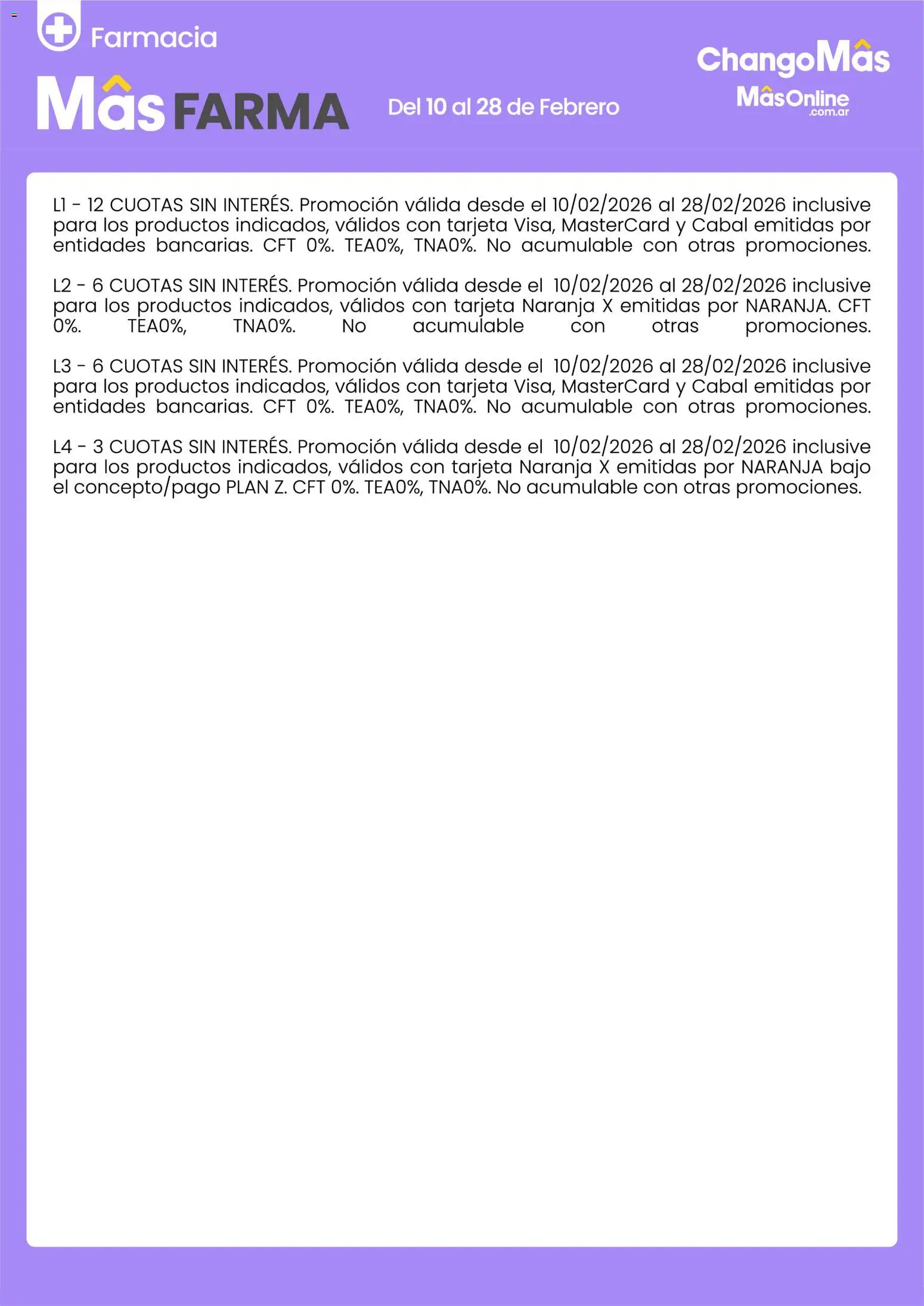 Changomas MâsFarma │ válido desde el 10.02.2026 | Página: 4