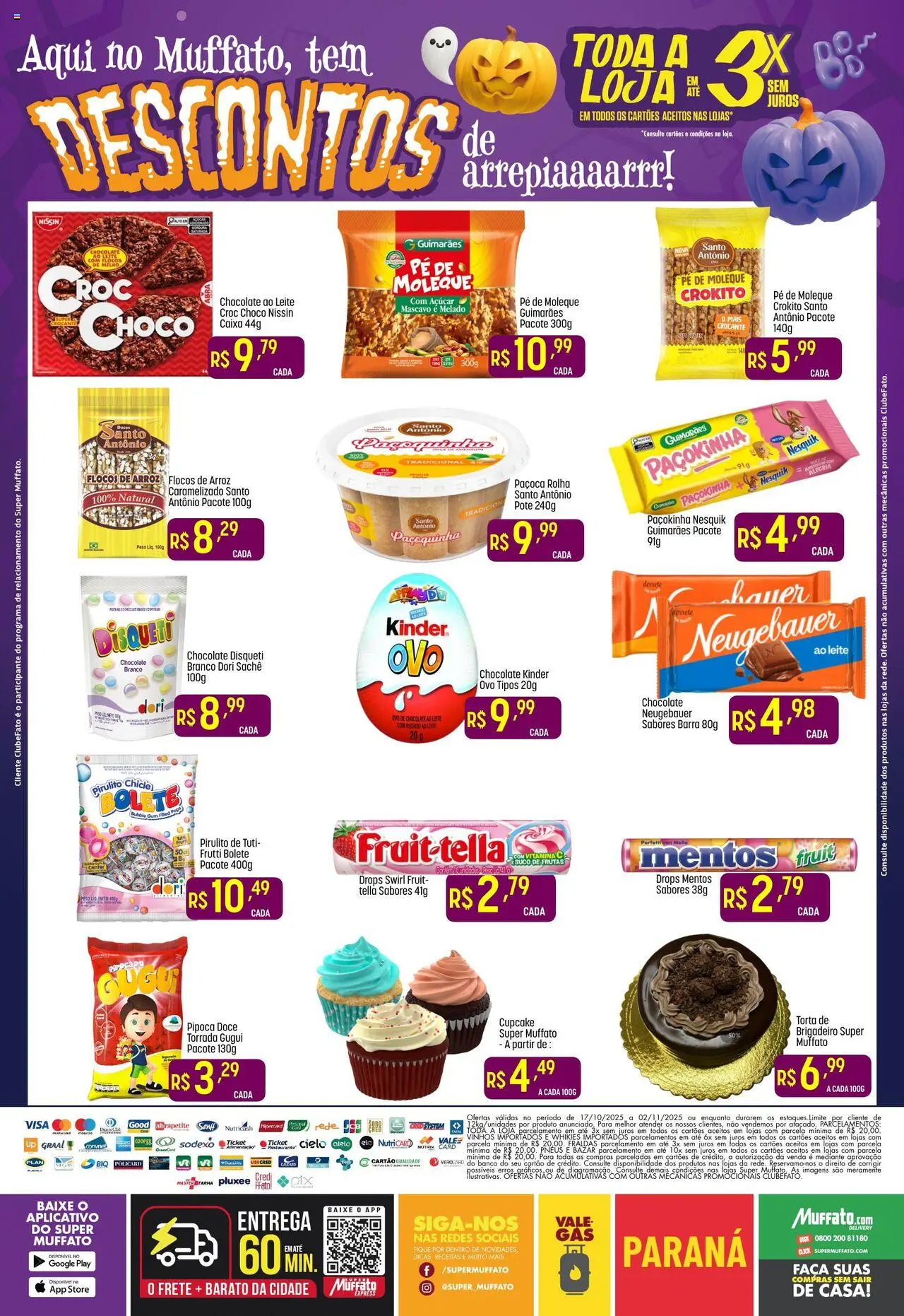 Super Muffato Folheto - válido de 17.10.2025 | Página: 2 | Produtos: Leite, Neugebauer, Fraldas, Paçoca