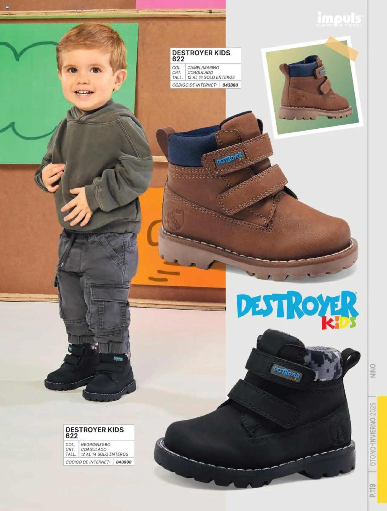 Nuevas ofertas de Impuls válidas en toda la República Mexicana desde el 07.07.2025. ¡Encuentra las mejores ofertas en Impuls catálogo Niño Otoño-Invierno 2025! | Página: 121 | Productos: Zapatos