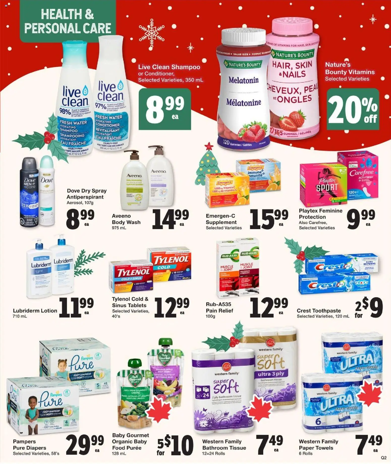 Quality Foods flyer valid from 20.11.2025 | Page: 15 | Products: Shampoo, Body wash, Antiperspirant, Toothpaste