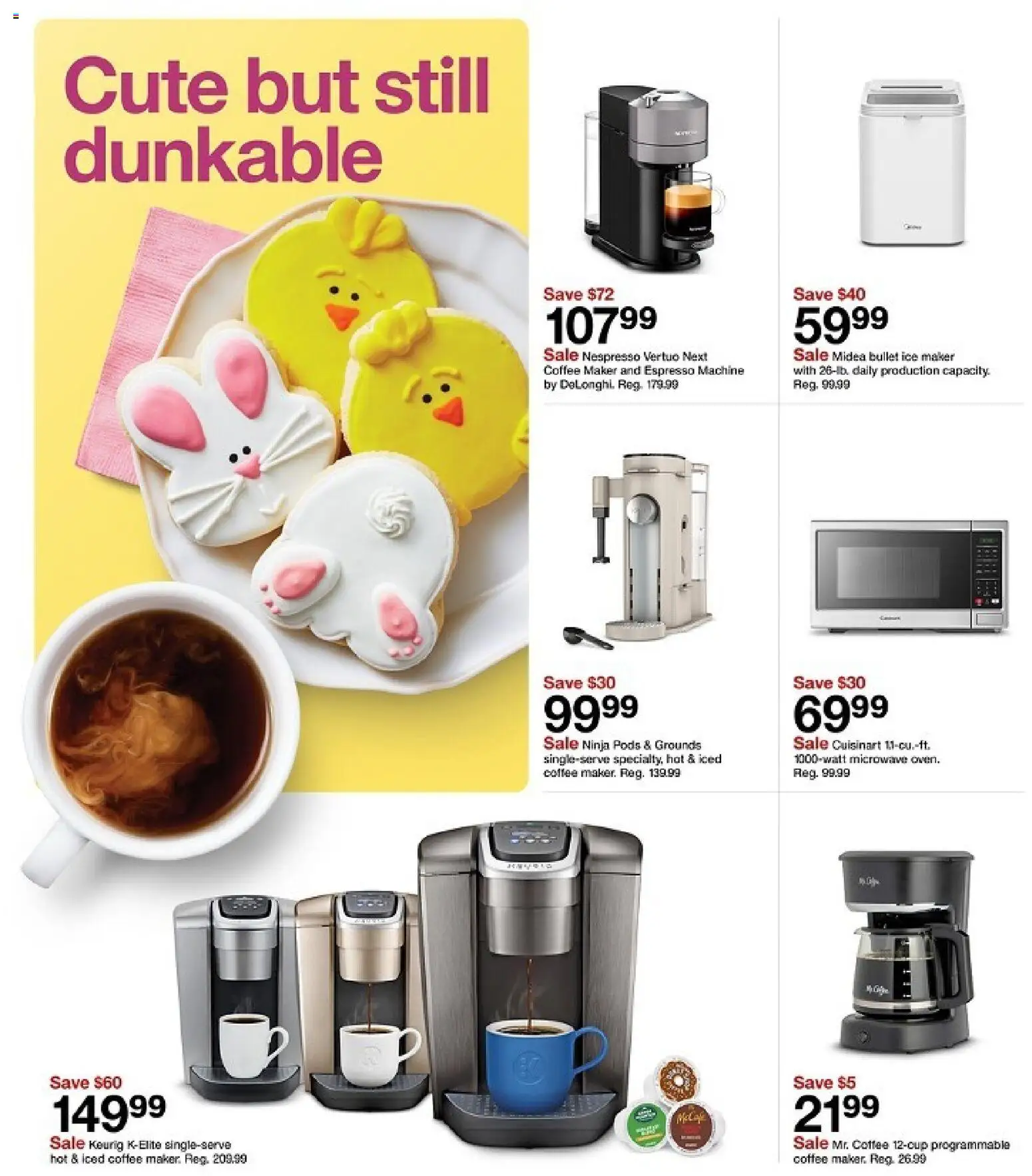 Target Weekly Ad - valid from 22.03.2026 | Page: 19 | Products: Coffee, Microwave, Ice Maker, Coffee maker